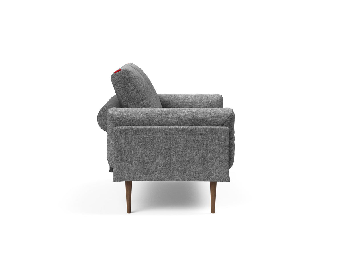 Rollo Styletto Klappsofa 80 mit Cover und Gestellbezug Spring in 563 Twist Charcoal präsentiert im Onlineshop von KAQTU Design AG. Bettsofa ist von Innovation Living