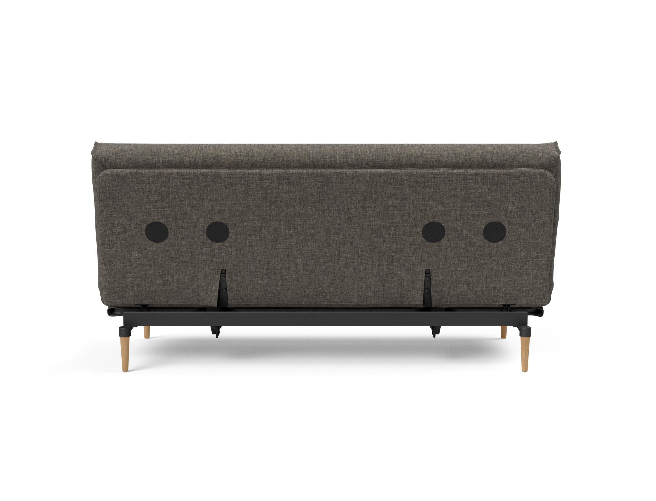 Erleben Sie das Colpus Bettsofa 140 Nordic Cover von Innovation Living – ein elegantes Möbelstück mit Soft Spring Matratze für höchsten Komfort und praktischen, abnehmbaren Bezug.