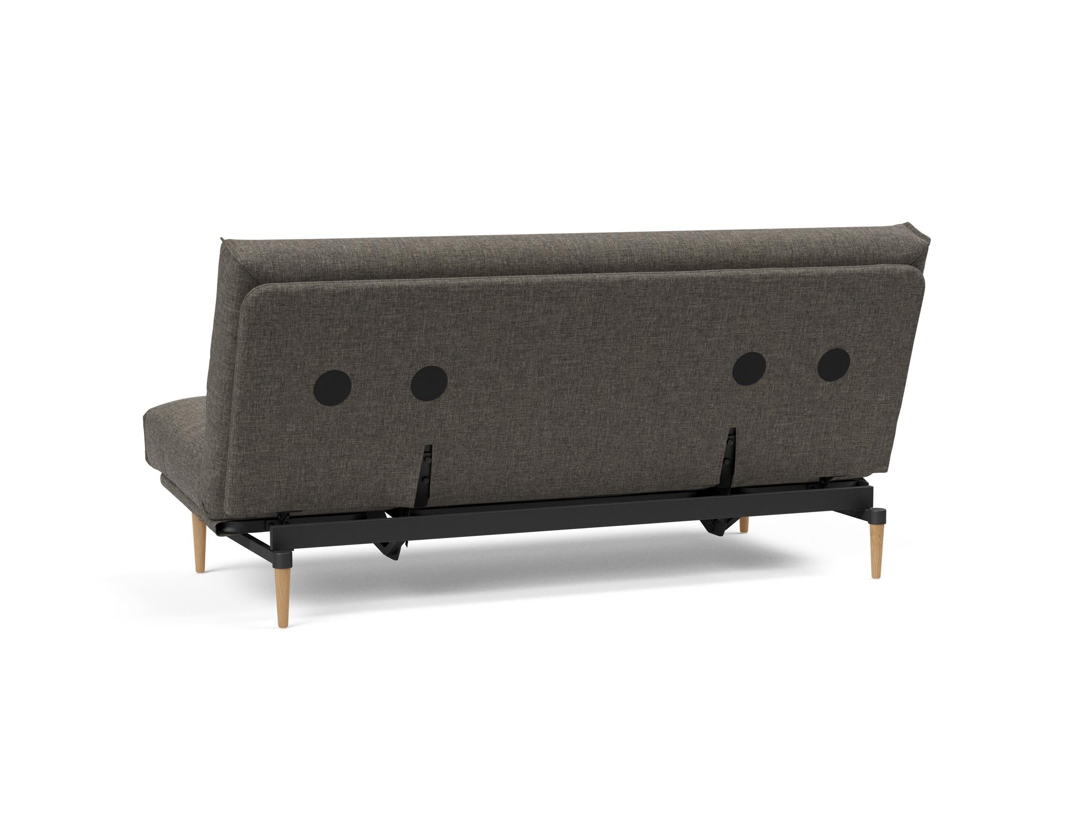 Entdecken Sie das Colpus Bettsofa 140 Nordic Cover von Innovation Living – stilvolles Design, weiche Federkernmatratze und abnehmbarer Bezug für optimalen Komfort.