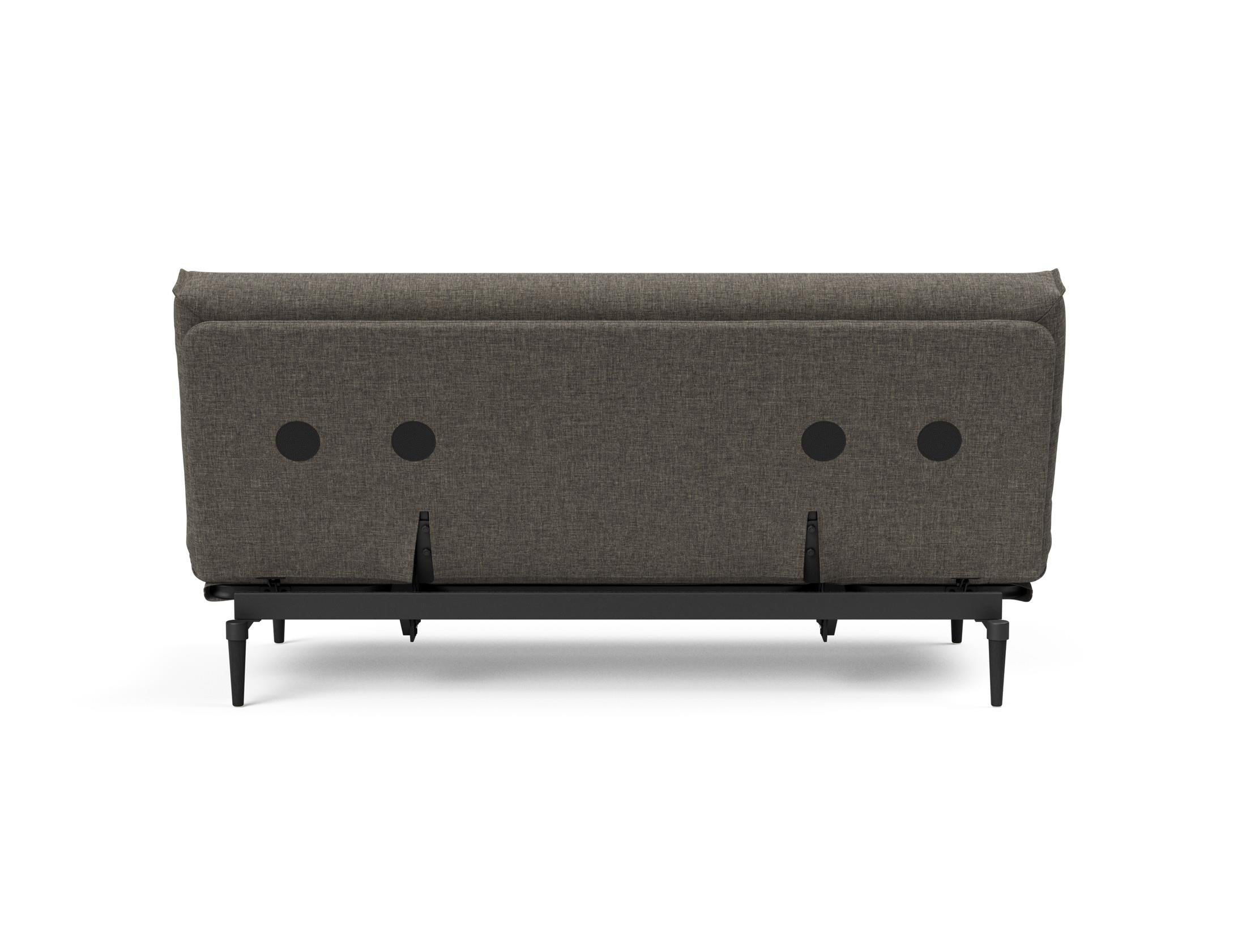 Entdecken Sie das Colpus Bettsofa 140 Nordic Cover in elegantem Eiche schwarz. Ideal für kompaktes Wohnen, vereint es Stil, Komfort und praktische Funktionen.
