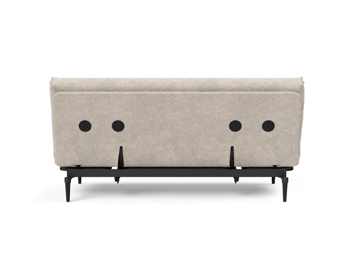 Colpus Bettsofa 140 Nordic Cover Eiche schwarz Soft Spring in 280 Avella Sand präsentiert im Onlineshop von KAQTU Design AG. Bettsofa ist von Innovation Living
