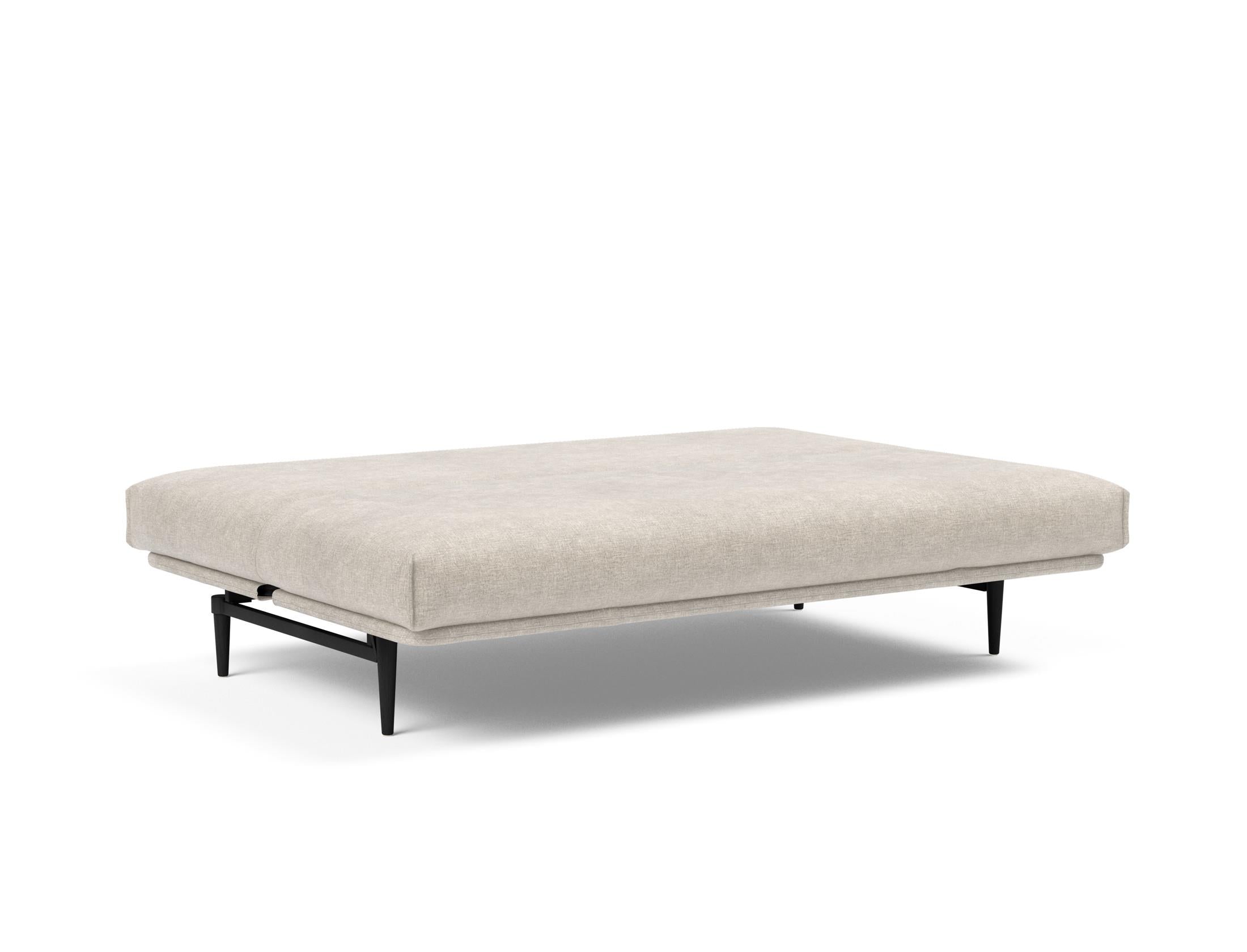 Entdecken Sie das Colpus Bettsofa 140 Nordic Cover in stilvollem Eiche schwarz. Ideal für kompaktes Wohnen, bietet es Komfort und Funktionalität.
