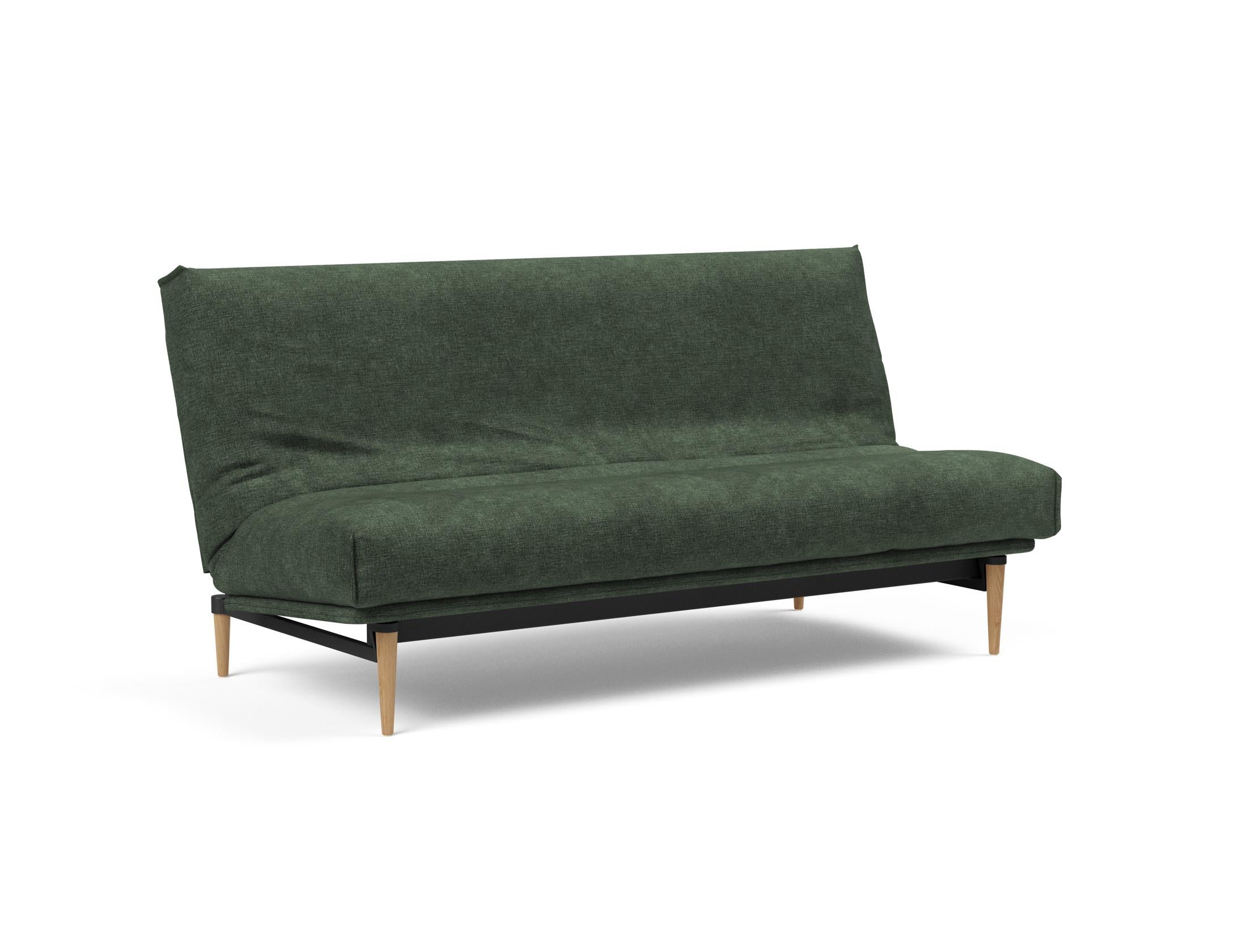 Erleben Sie das Colpus Bettsofa 140 Nordic Cover von Innovation Living – ein elegantes Möbelstück mit Soft Spring Matratze für höchsten Schlafkomfort und praktischen, abnehmbaren Bezug.