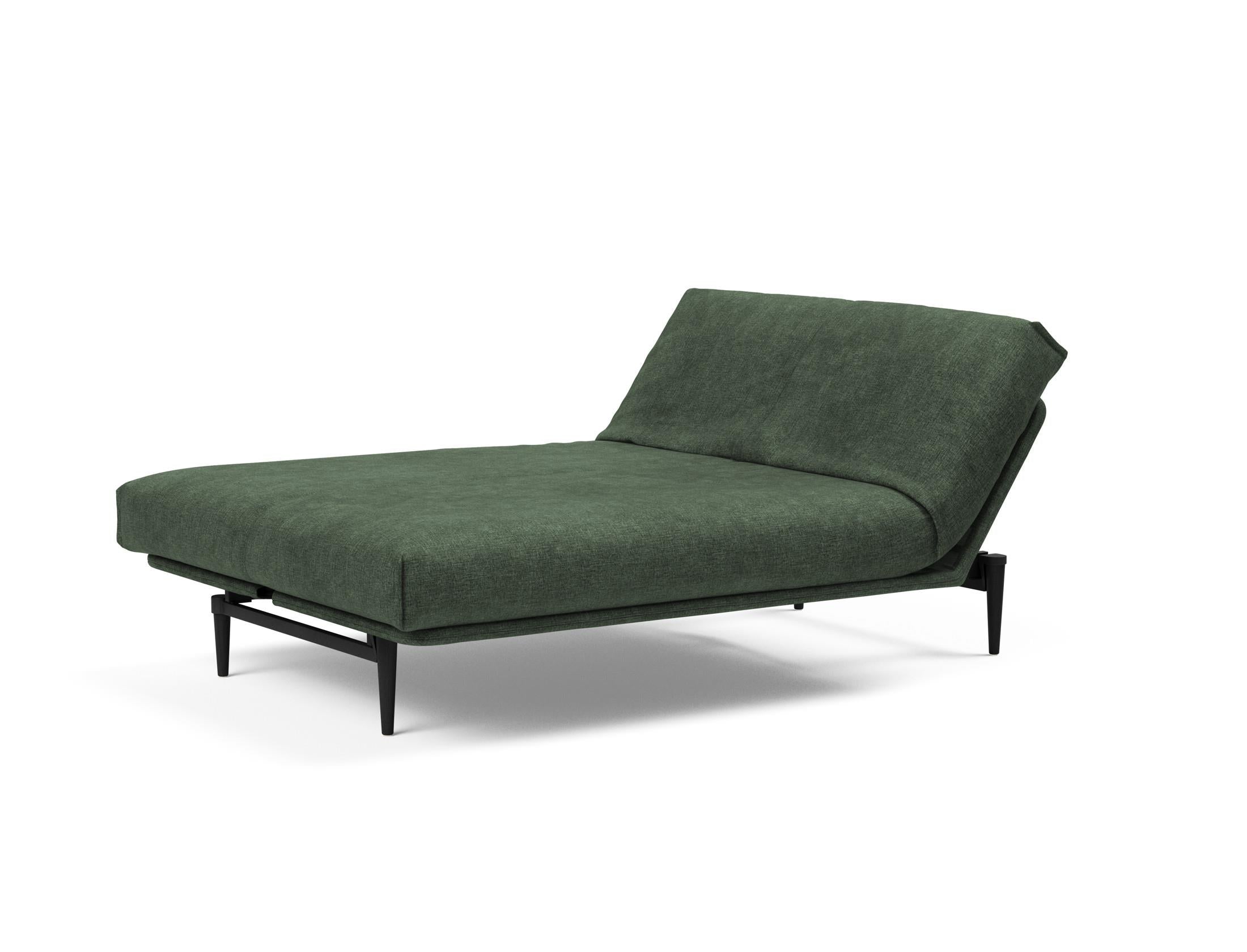 Erleben Sie das Colpus Bettsofa 140 Nordic Cover in elegantem Eiche schwarz. Multifunktional, mit Soft Spring Matratze für höchsten Schlafkomfort.