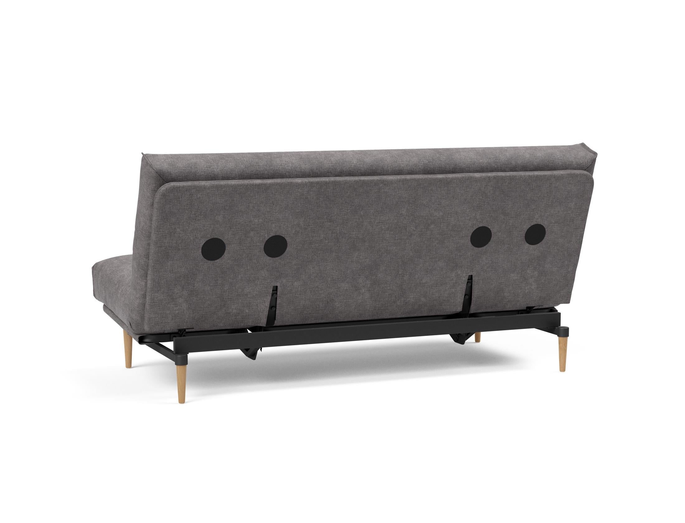 Entdecken Sie das Colpus Bettsofa 140 Nordic Cover von Innovation Living – stilvolles Design, weiche Federkernmatratze und abnehmbarer Bezug für optimalen Komfort.