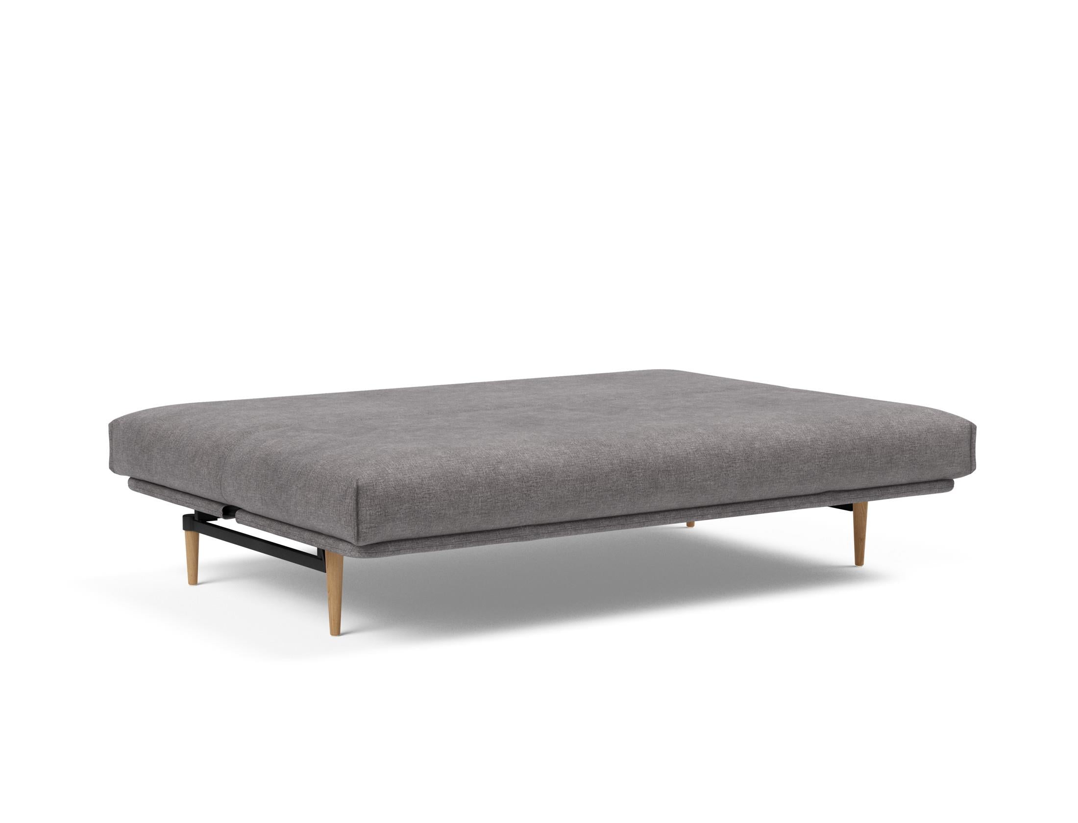 Erleben Sie das Colpus Bettsofa 140 Nordic Cover von Innovation Living – ein elegantes Möbelstück mit Soft Spring Matratze für höchsten Schlafkomfort und praktischen, abnehmbaren Bezug.