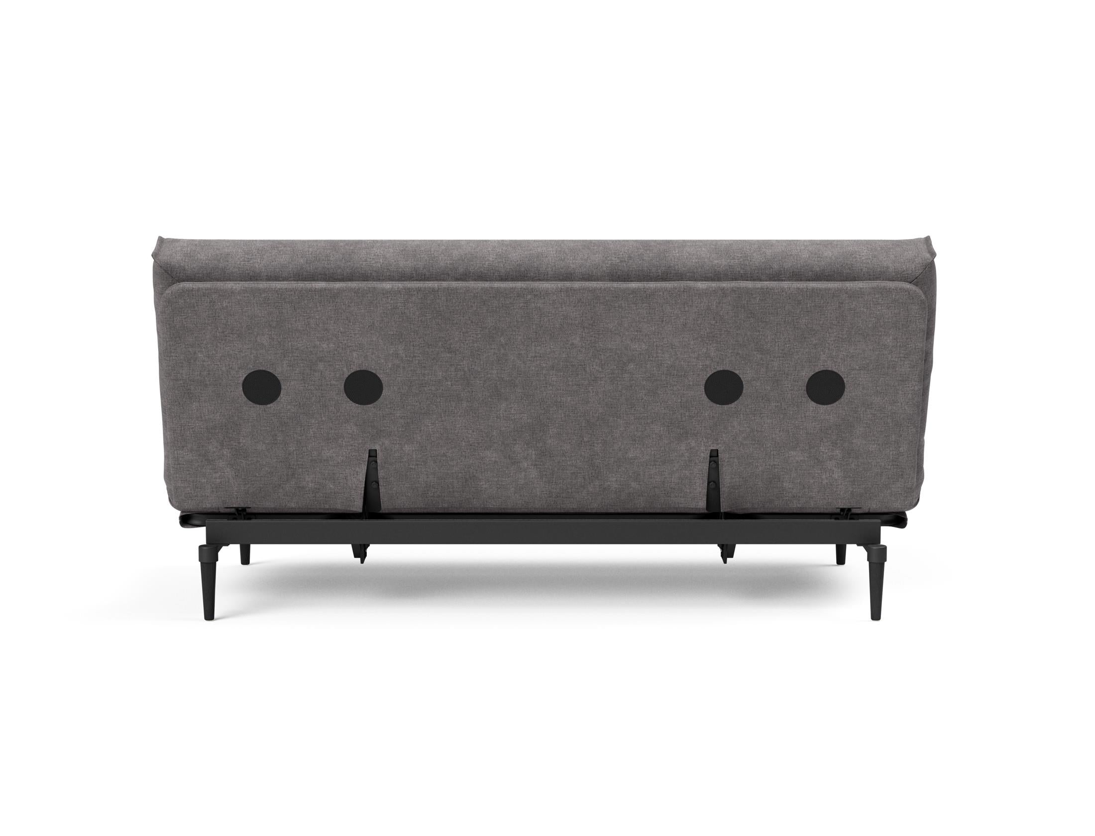 Entdecken Sie das Colpus Bettsofa 140 Nordic Cover in stilvollem Eiche schwarz. Ideal für kompaktes Wohnen, bietet es Komfort und Funktionalität.