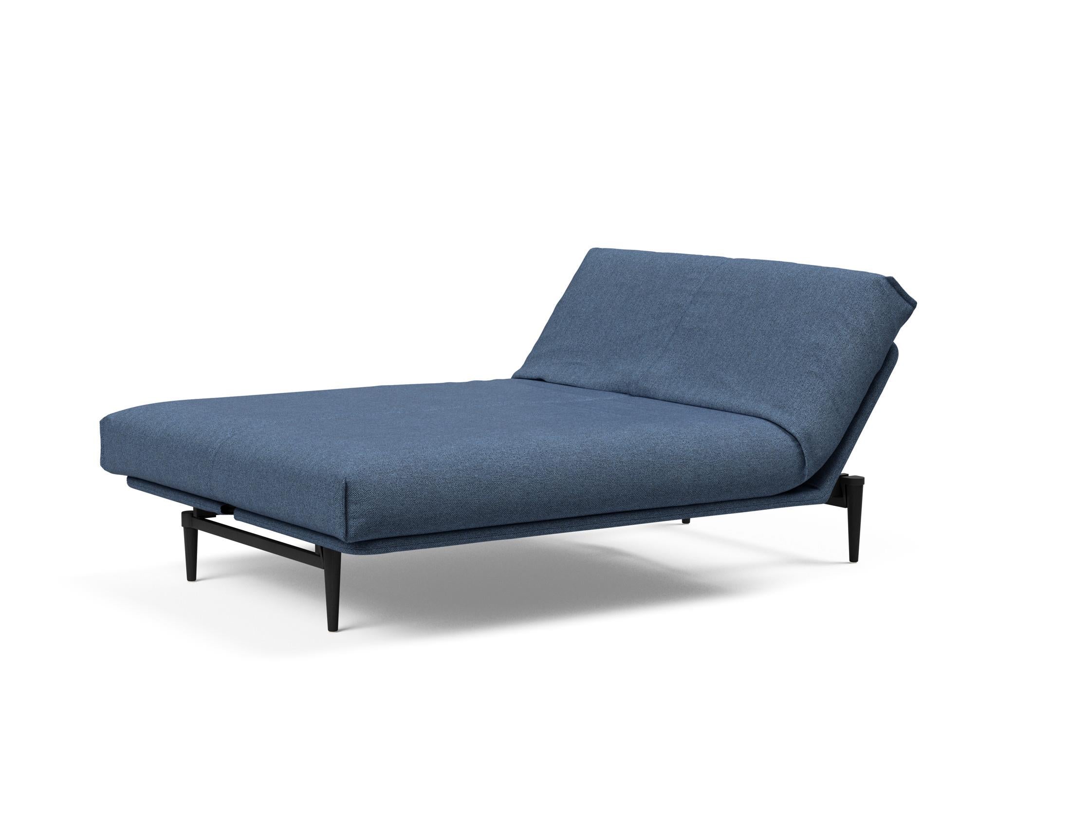 Erleben Sie das Colpus Bettsofa 140 Nordic Cover in elegantem Eiche schwarz. Multifunktional, mit Soft Spring Matratze für höchsten Schlafkomfort.