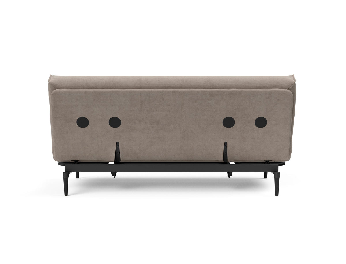 Colpus Bettsofa 140 Nordic Cover Eiche schwarz Soft Spring in 318 Cordufine Beige präsentiert im Onlineshop von KAQTU Design AG. Bettsofa ist von Innovation Living