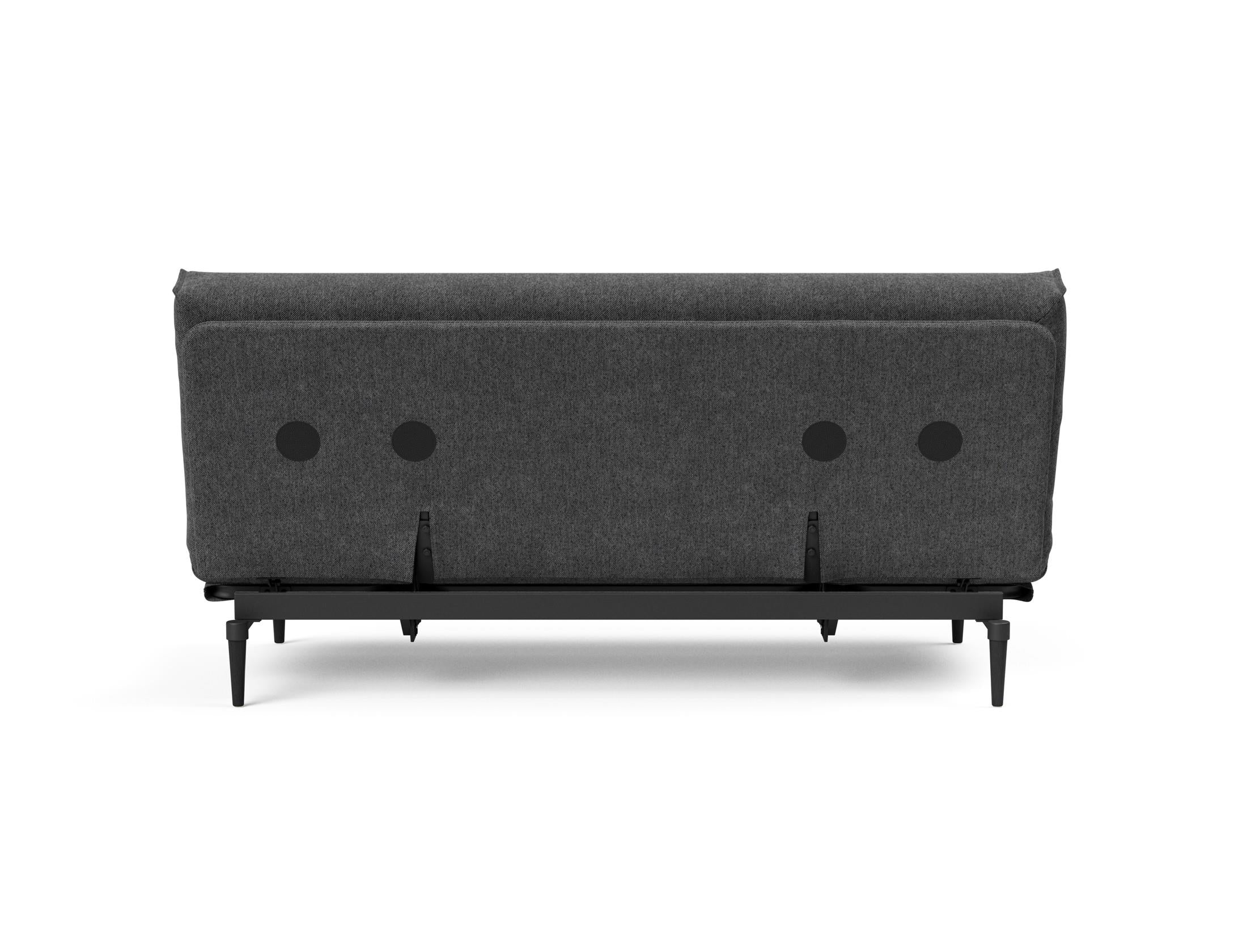 Entdecken Sie das Colpus Bettsofa 140 Nordic Cover in stilvollem Eiche schwarz. Ideal für kompaktes Wohnen, bietet es Komfort und Funktionalität.