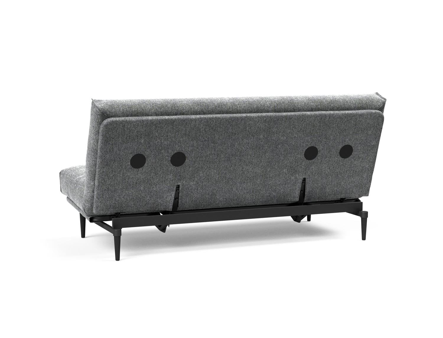 Erleben Sie das Colpus Bettsofa 140 Nordic Cover in elegantem Eiche schwarz. Multifunktional, mit Soft Spring Matratze für höchsten Schlafkomfort.