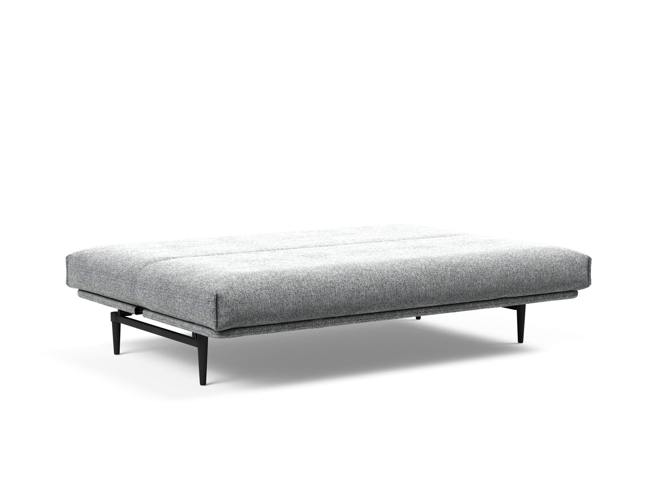 Entdecken Sie das Colpus Bettsofa 140 Nordic Cover in stilvollem Eiche schwarz. Ideal für kompaktes Wohnen, bietet es Komfort und Funktionalität.