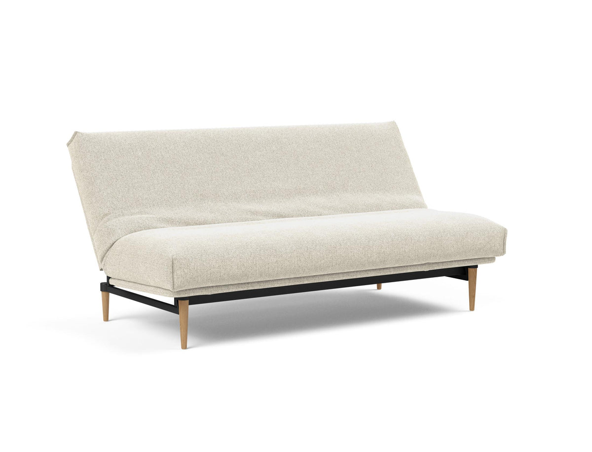 Colpus Bettsofa 140 Nordic Cover mit Gestellbezug Soft Spring in 357 Taura Off White präsentiert im Onlineshop von KAQTU Design AG. Bettsofa ist von Innovation Living