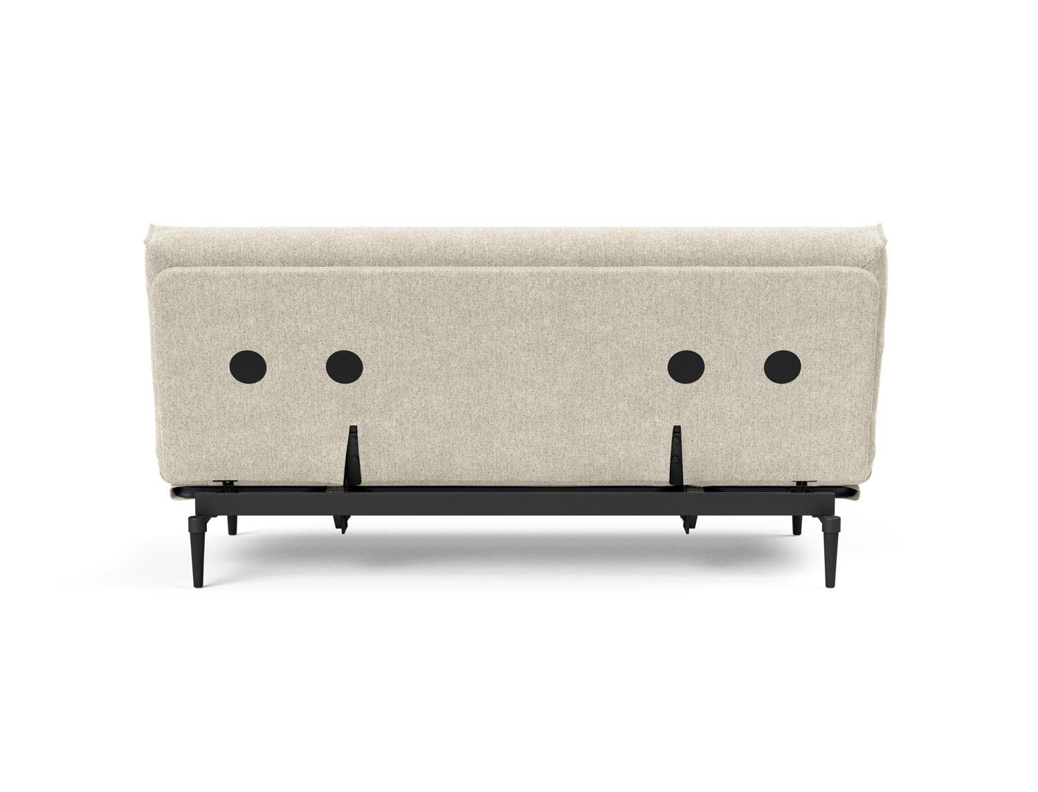 Entdecken Sie das Colpus Bettsofa 140 Nordic Cover in stilvollem Eiche schwarz. Ideal für kompaktes Wohnen, bietet es Komfort und Funktionalität.