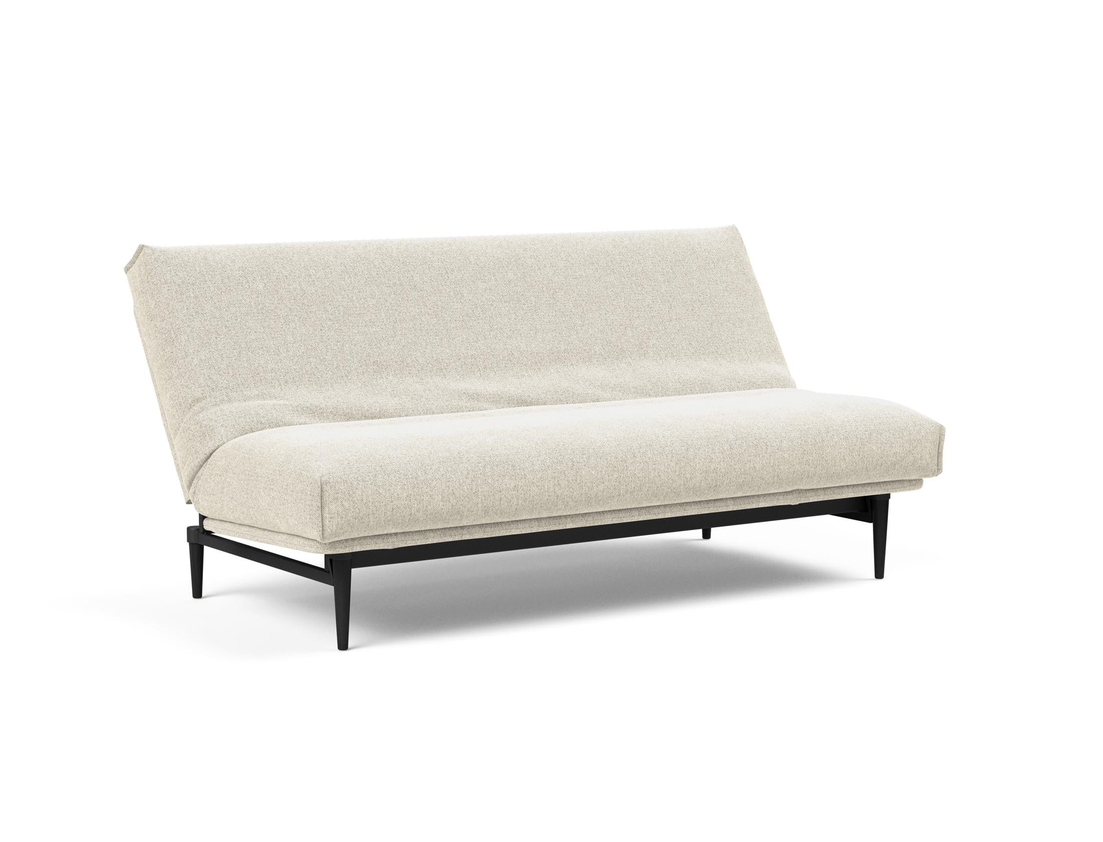 Entdecken Sie das Colpus Bettsofa 140 Nordic Cover in stilvollem Eiche schwarz. Ideal für kompaktes Wohnen, bietet es Komfort und Funktionalität.