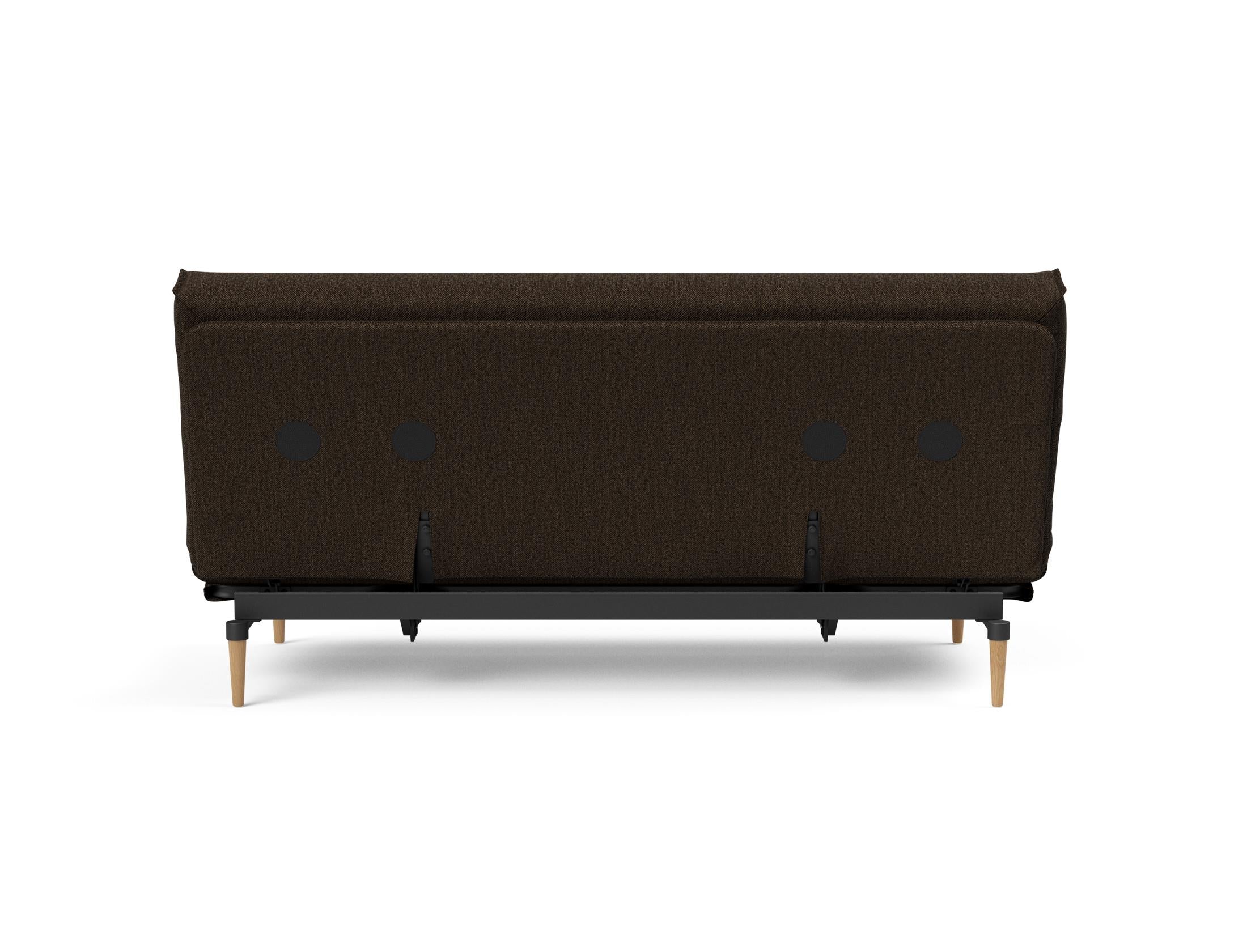 Erleben Sie das Colpus Bettsofa 140 Nordic Cover von Innovation Living – ein elegantes Möbelstück mit Soft Spring Matratze und pflegeleichtem Bezug für höchsten Schlafkomfort.
