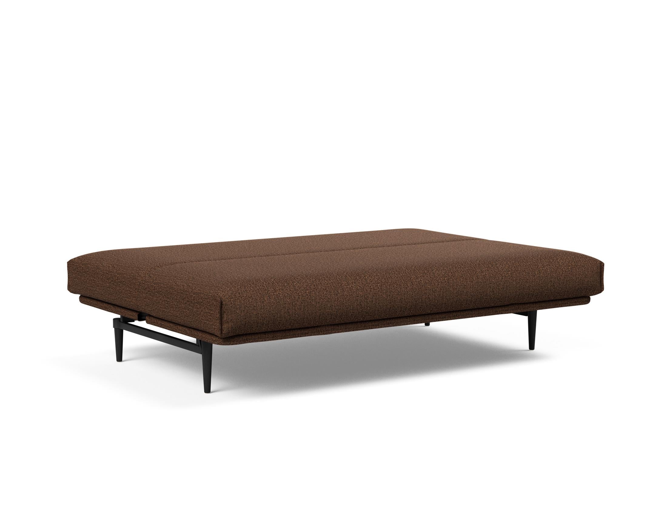 Entdecken Sie das Colpus Bettsofa 140 Nordic Cover in stilvollem Eiche schwarz. Ideal für kompaktes Wohnen, bietet es Komfort und Funktionalität.