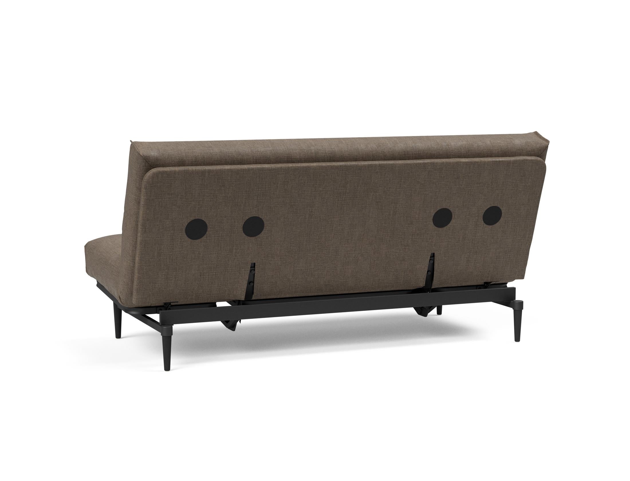 Entdecken Sie das Colpus Bettsofa 140 in elegantem Eiche schwarz mit Nordic Cover – ideal für modernes Wohnen und flexible Schlaflösungen.