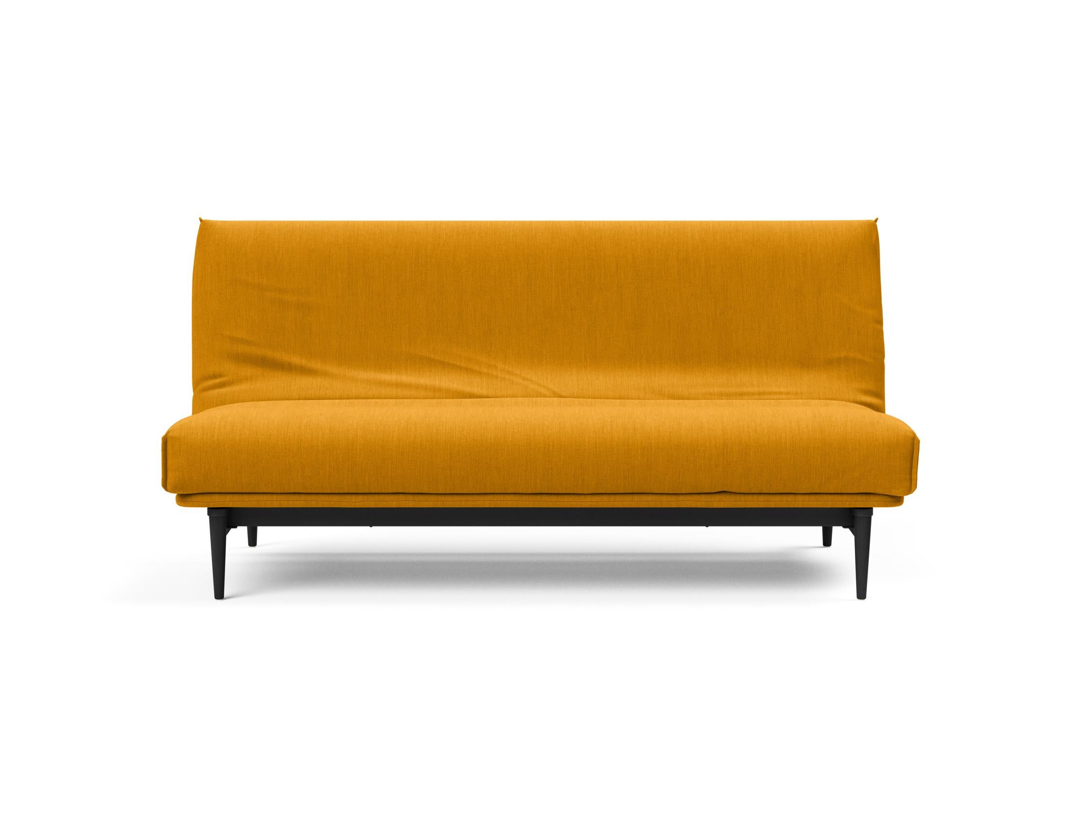 Erleben Sie das Colpus Bettsofa 140 Nordic Cover in elegantem Eiche schwarz. Multifunktional, mit Soft Spring Matratze für höchsten Schlafkomfort.