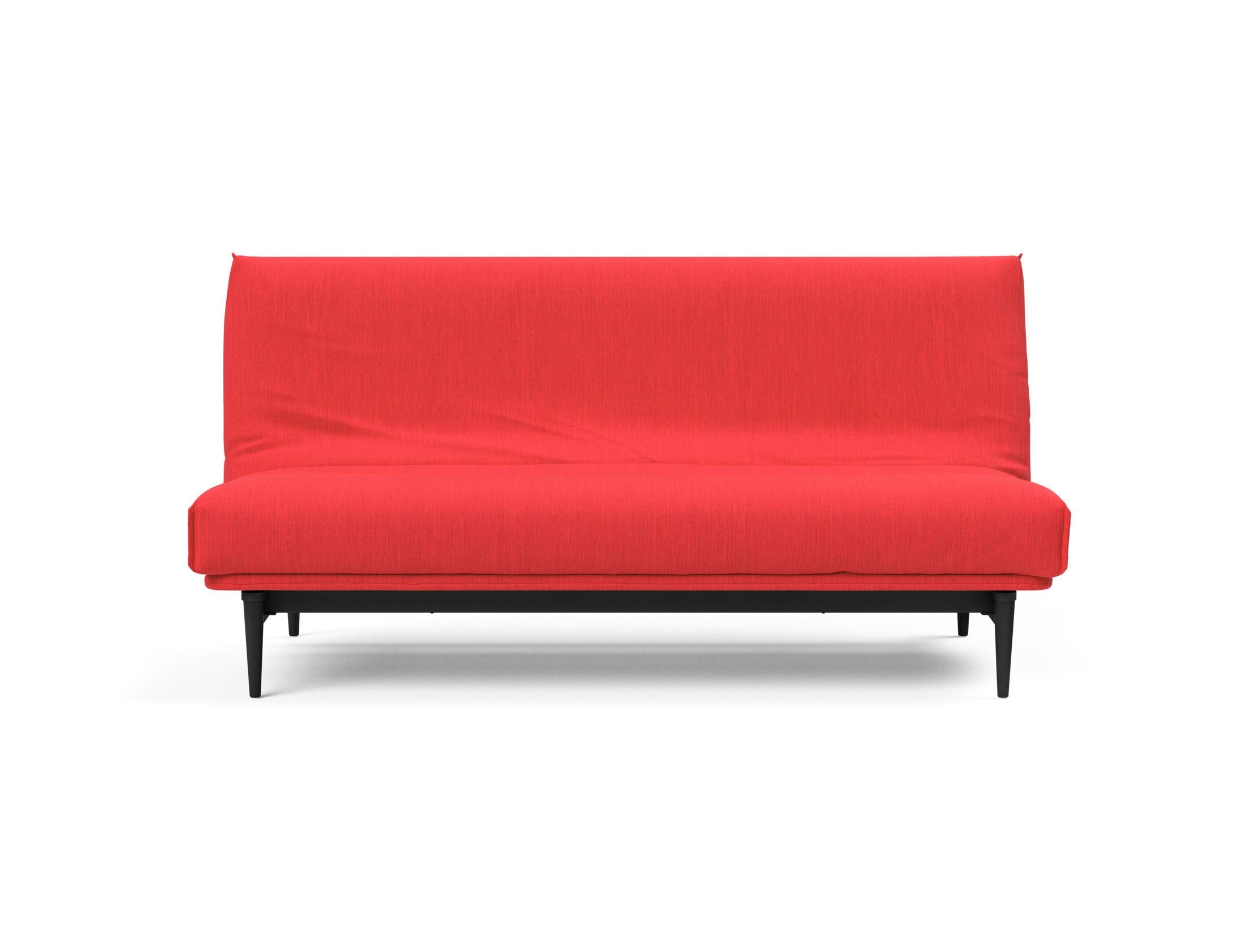 Erleben Sie das Colpus Bettsofa 140 Nordic Cover in elegantem Eiche schwarz. Multifunktional, mit Soft Spring Matratze für höchsten Schlafkomfort.