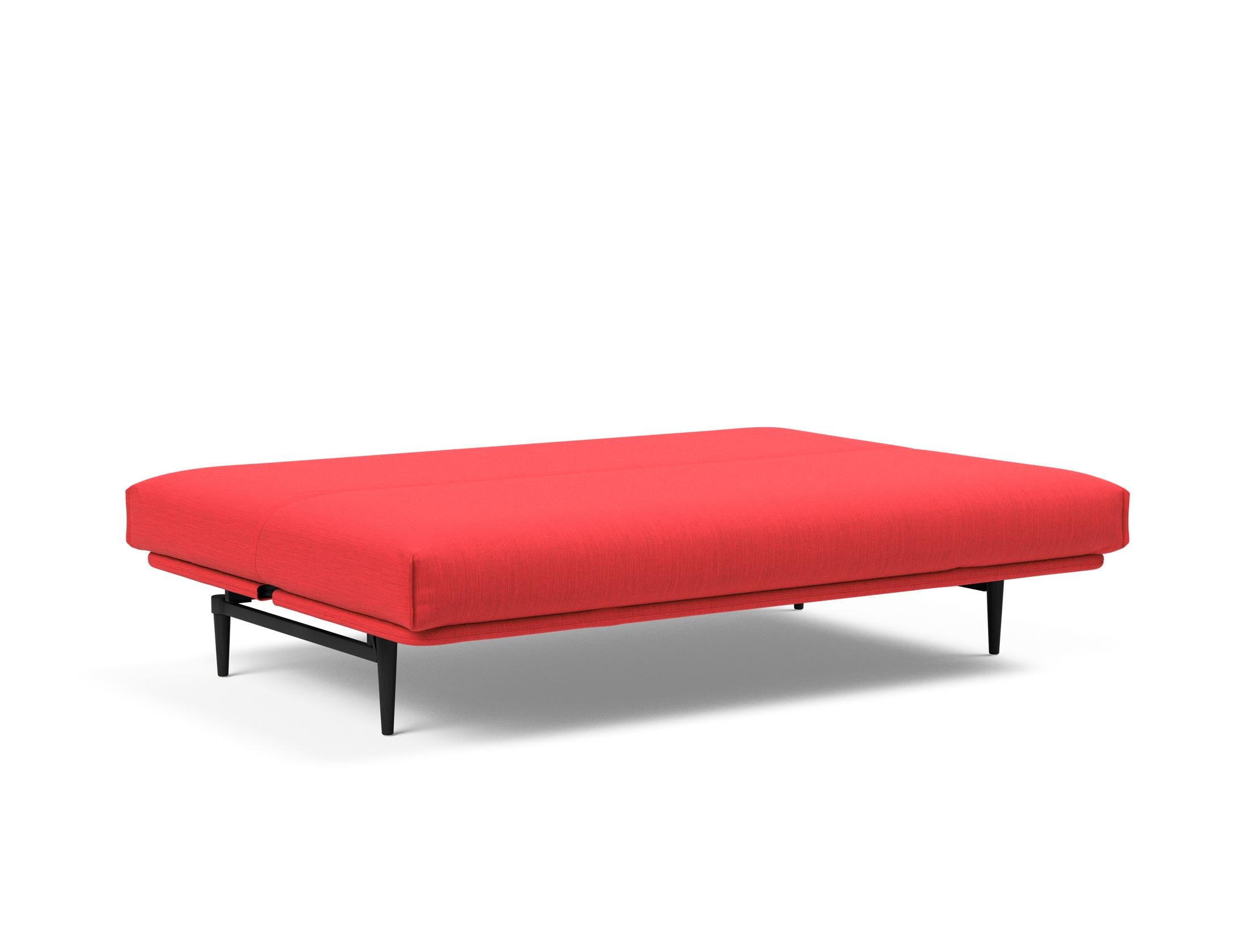 Entdecken Sie das Colpus Bettsofa 140 Nordic Cover in stilvollem Eiche schwarz. Ideal für kompaktes Wohnen, bietet es Komfort und Funktionalität.