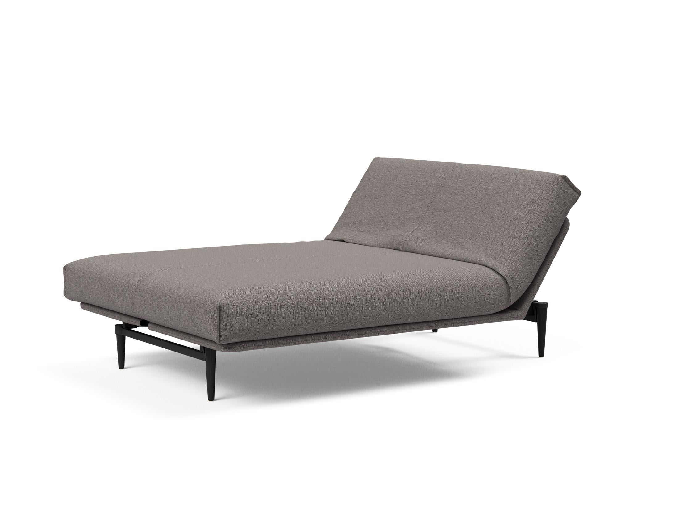 Erleben Sie das Colpus Bettsofa 140 Nordic Cover in elegantem Eiche schwarz. Multifunktional, mit Soft Spring Matratze für höchsten Schlafkomfort.