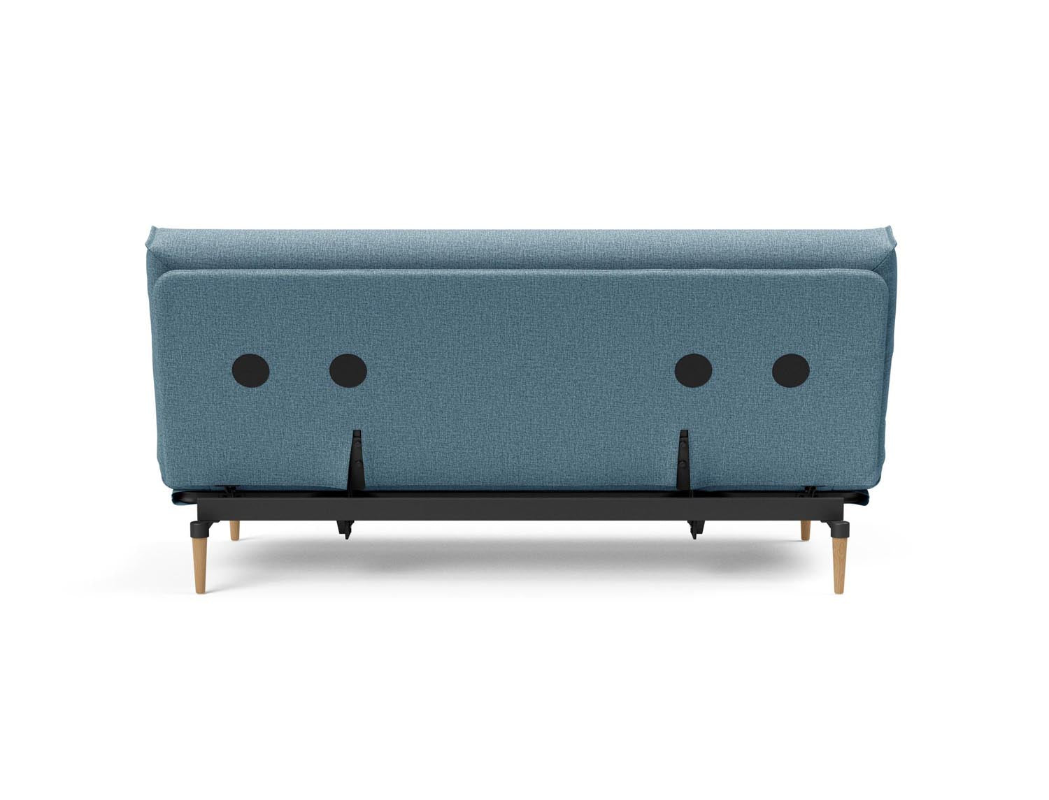 Erleben Sie das Colpus Bettsofa 140 Nordic Cover von Innovation Living – ein elegantes Möbelstück mit Soft Spring Matratze für höchsten Schlafkomfort und praktischen, abnehmbaren Bezug.