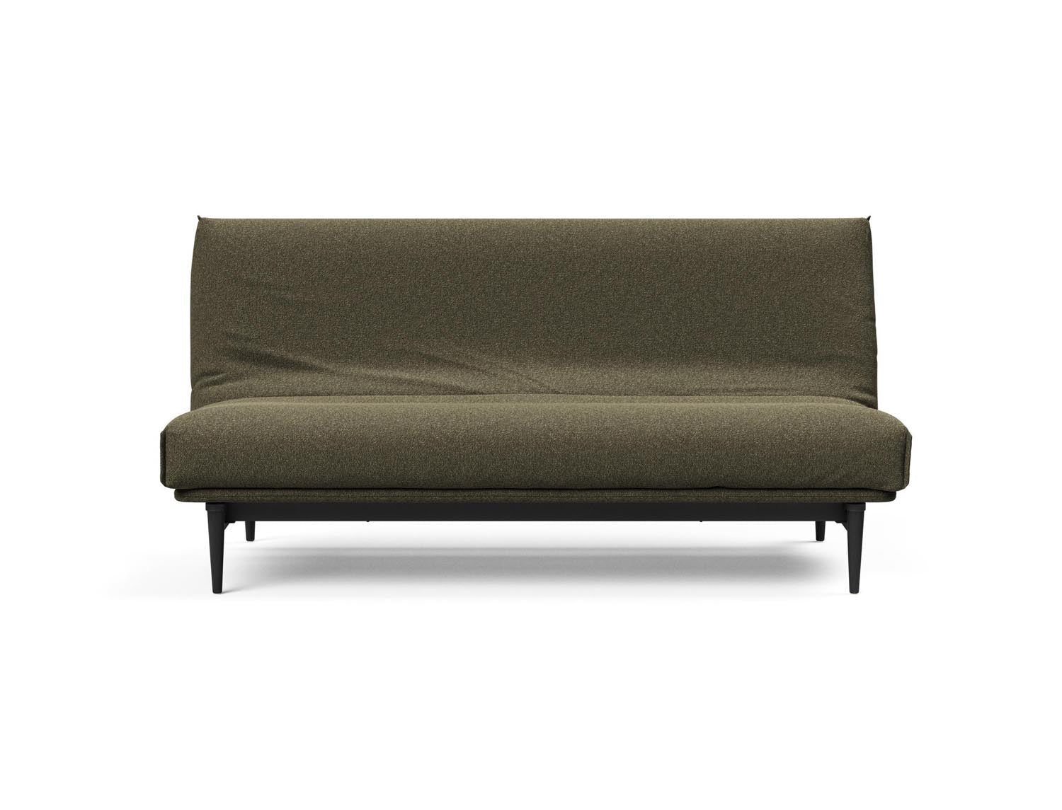 Modernes Bettsofa Colpus 140 in eleganter schwarzer Eiche, ideal für stilvolle Wohnräume und entspannte Nächte.
