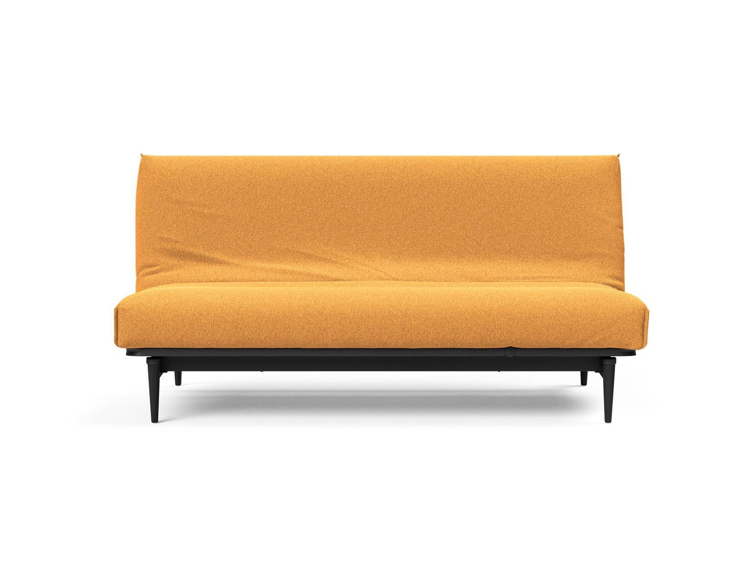 Elegantes Bettsofa Colpus 140 in schwarzer Eiche mit Nordic Cover, perfekt für entspannte Stunden und modernes Wohndesign.