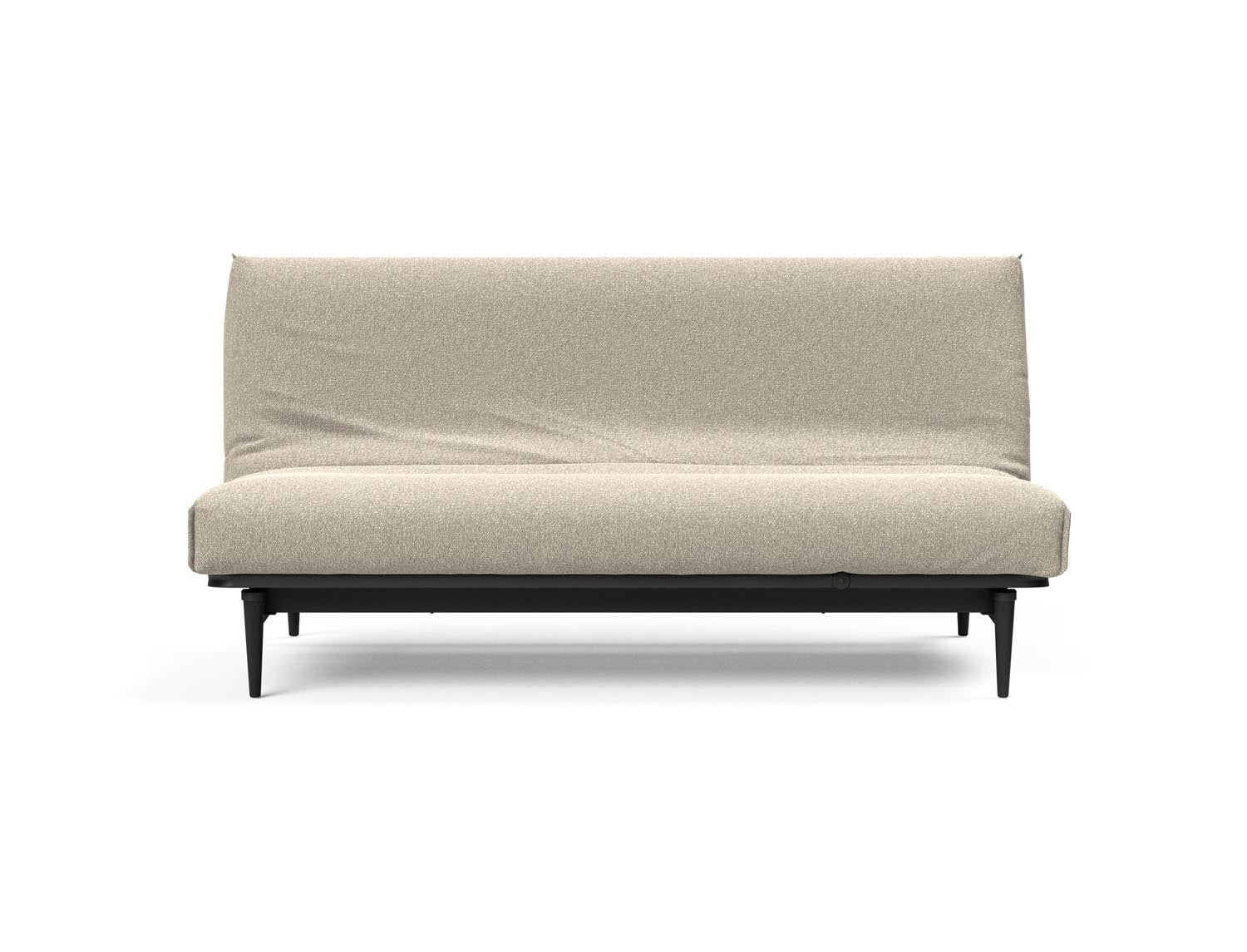 Modernes Bettsofa Colpus 140 in eleganter schwarzer Eiche, ausgestattet mit Nordic Cover für stilvolle Wohnräume und entspannte Nächte.