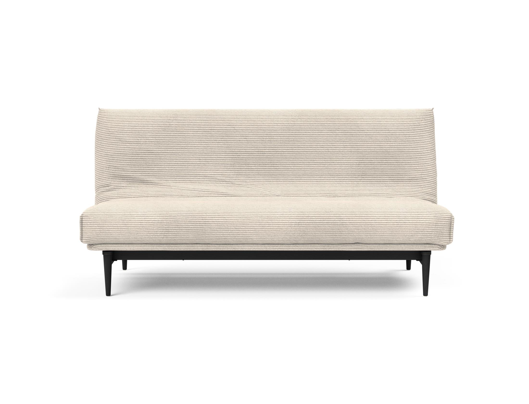 Stylisches Colpus Bettsofa 140 in schwarzer Eiche, ausgestattet mit einem weichen Soft Spring Bezug, perfekt für entspannte Stunden und Gästeübernachtungen.