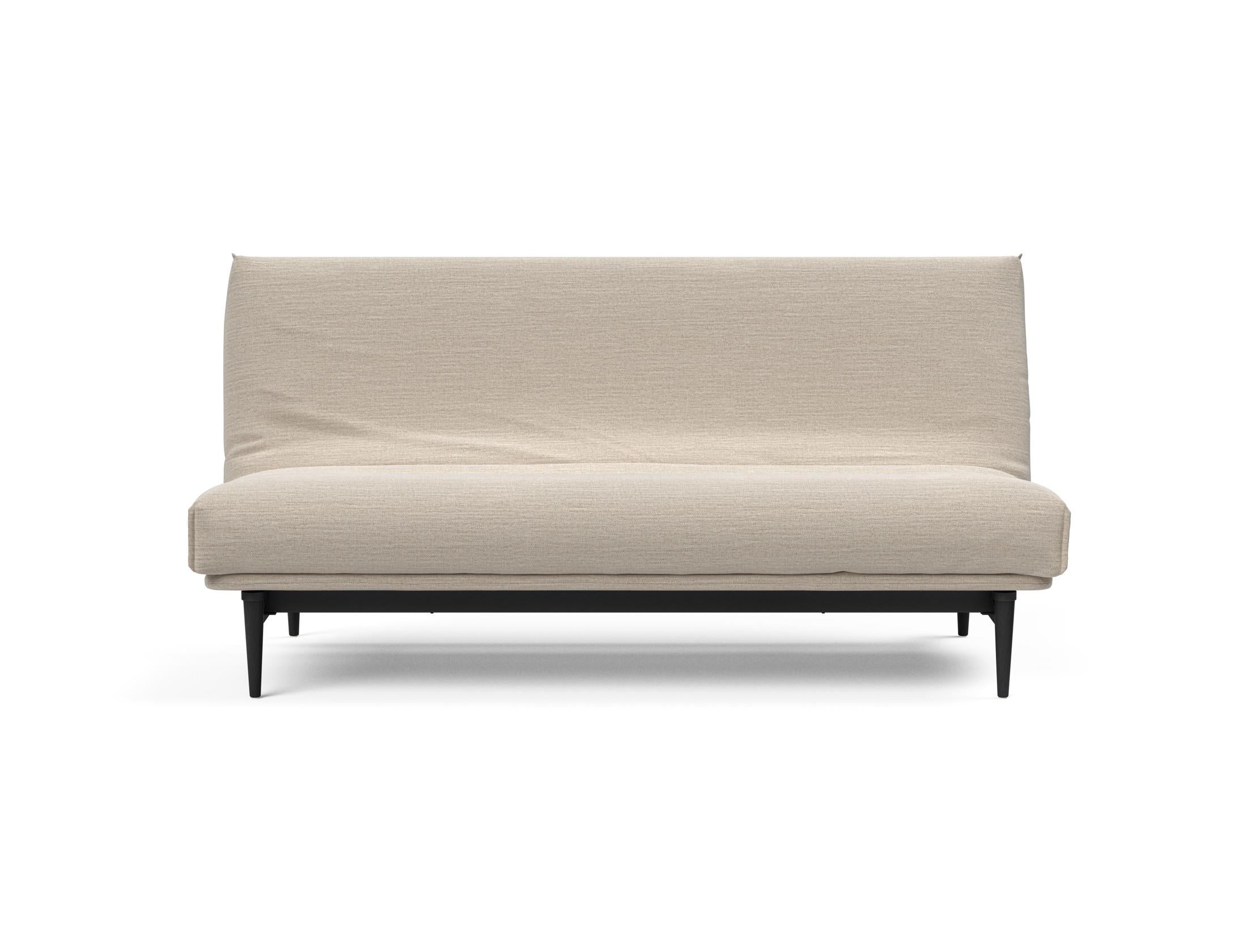 Elegantes Colpus Bettsofa 140 in schwarzer Eiche, ausgestattet mit einem weichen Soft Spring Bezug, perfekt für Gästezimmer und moderne Wohnkonzepte.