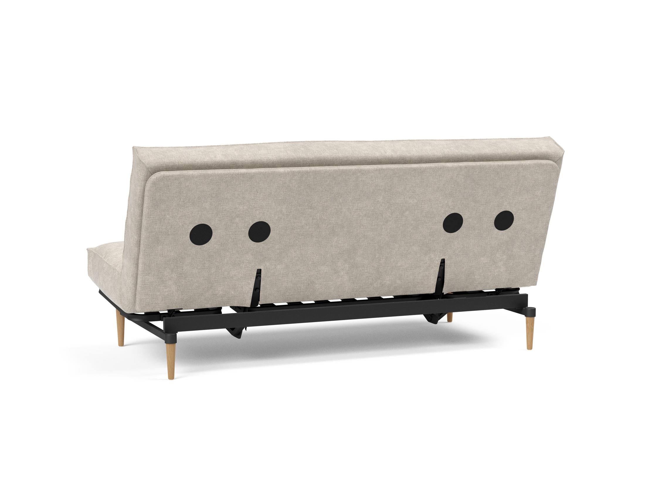 Entdecken Sie das Colpus Bettsofa 140 Sharp Plus Cover Soft Spring von Innovation Living – stilvoll, komfortabel und ideal für kleine Räume.