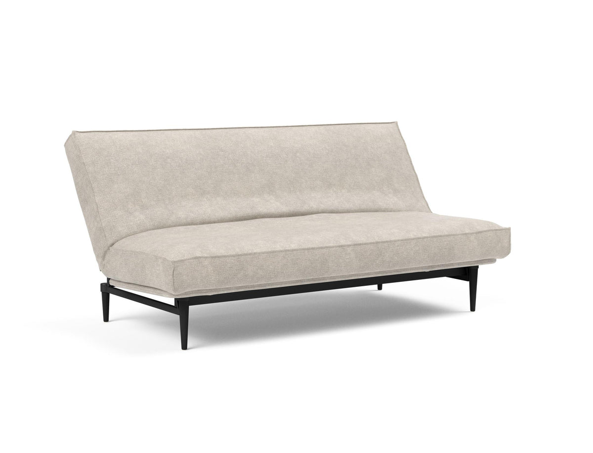 Colpus Bettsofa 140 Sharp Plus Cover Eiche schwarz mit Gestellbezug Soft Spring in 280 Avella Sand präsentiert im Onlineshop von KAQTU Design AG. Bettsofa ist von Innovation Living