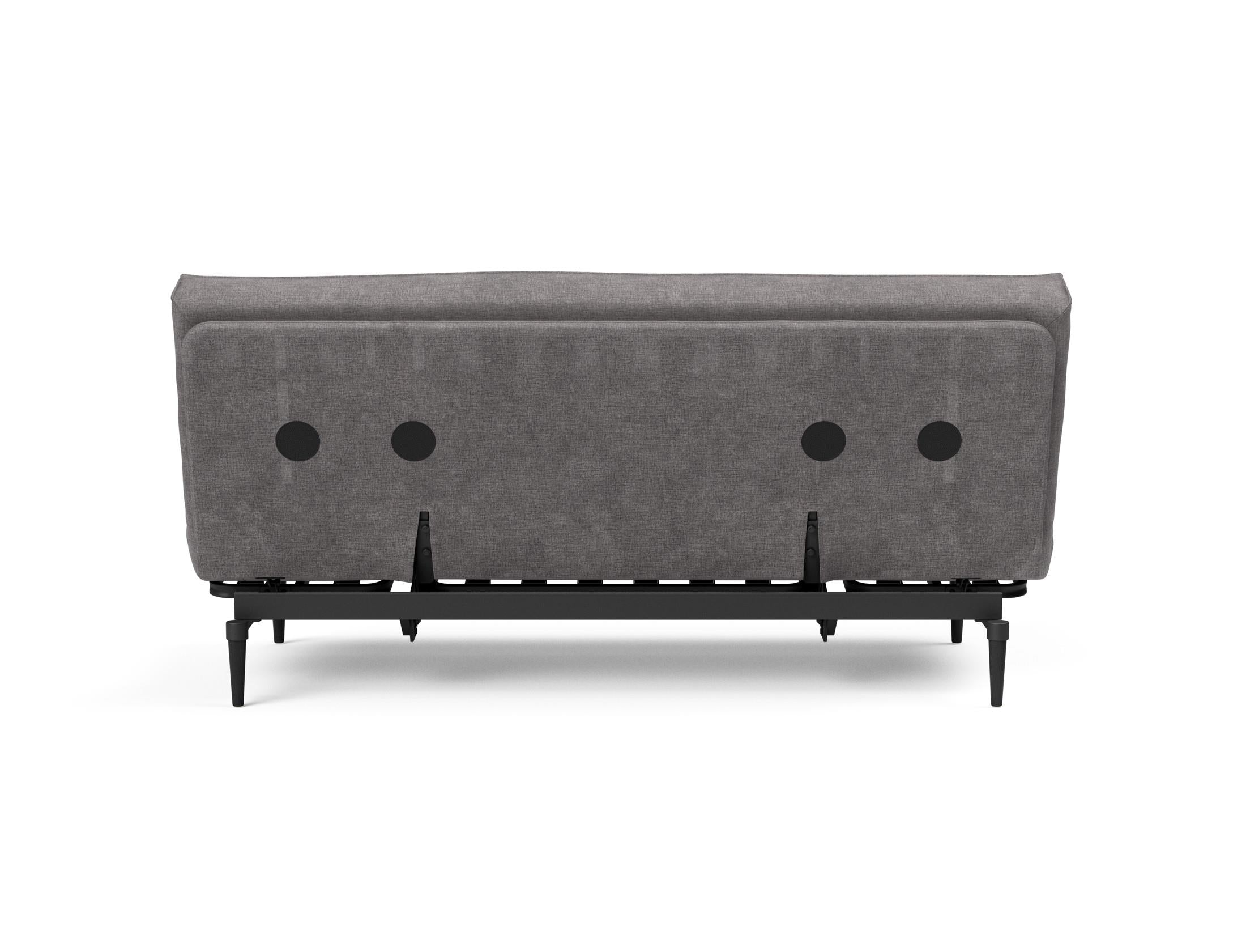 Erleben Sie das Colpus Bettsofa 140 Sharp Plus Cover in edlem Eiche schwarz – die perfekte Kombination aus modernem Design und optimalem Komfort für Ihr Zuhause.