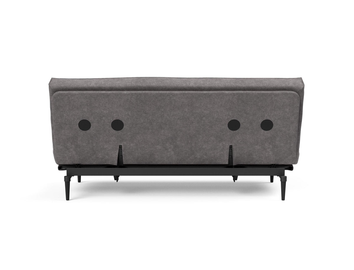 Colpus Bettsofa 140 Sharp Plus Cover Eiche schwarz mit Gestellbezug Soft Spring in 282 Avella Warm Grey präsentiert im Onlineshop von KAQTU Design AG. Bettsofa ist von Innovation Living