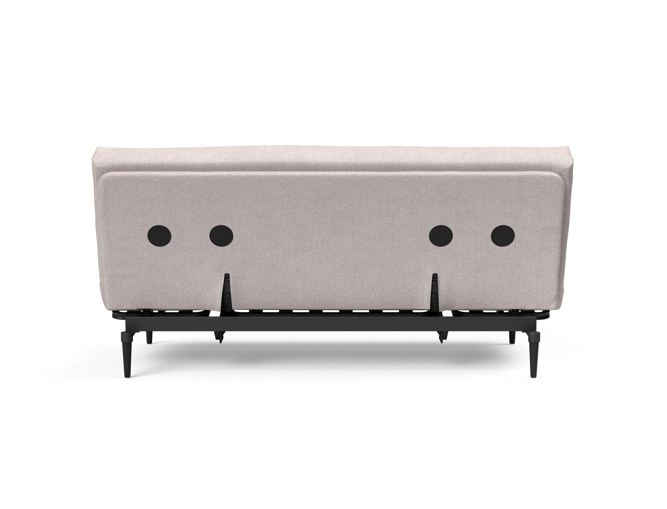 Erleben Sie das Colpus Bettsofa 140 Sharp Plus Cover in edlem Eiche schwarz – modernes Design trifft auf vielseitige Matratzen und optimalen Komfort.