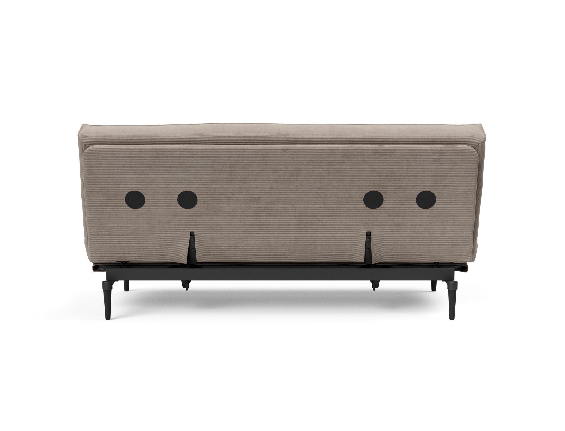 Entdecken Sie das Colpus Bettsofa 140 Sharp Plus Cover in Eiche schwarz – stilvoll, bequem und wandelbar vom Sofa zum Bett!