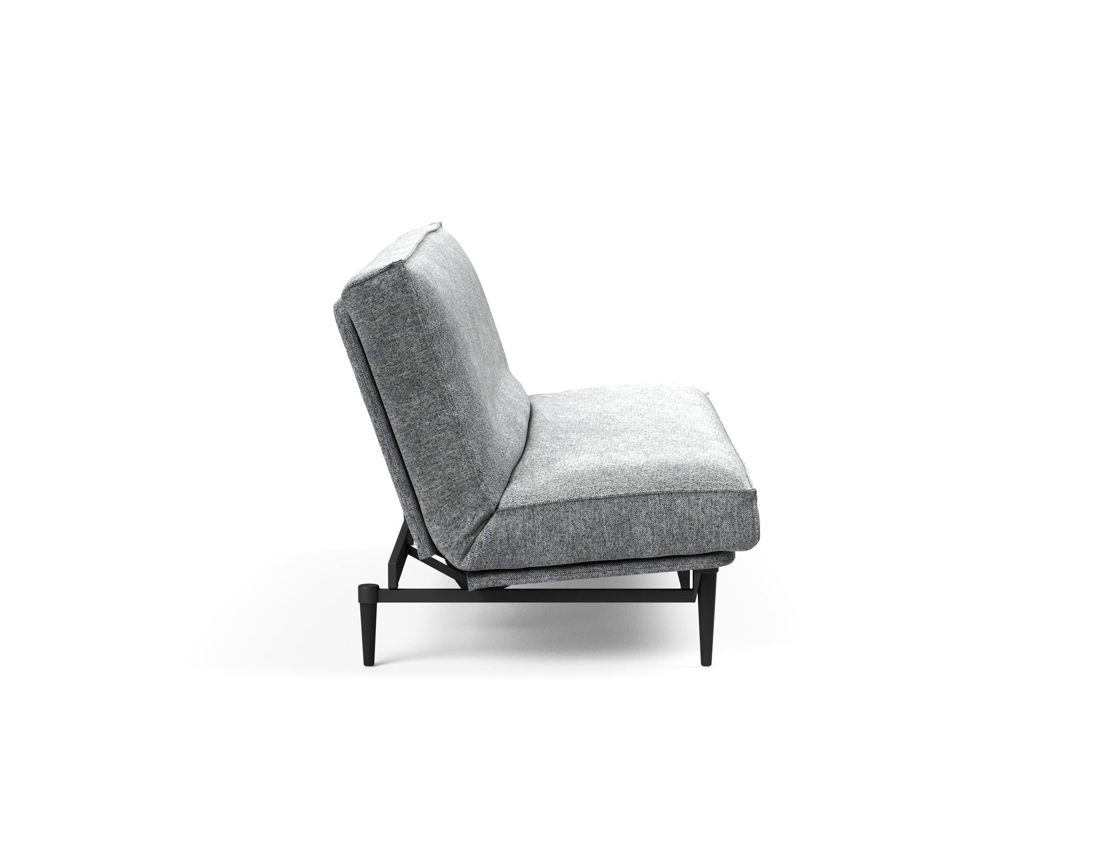 Erleben Sie das Colpus Bettsofa 140 Sharp Plus Cover in elegantem Eiche schwarz – die perfekte Symbiose aus modernem Design und vielseitiger Funktionalität!