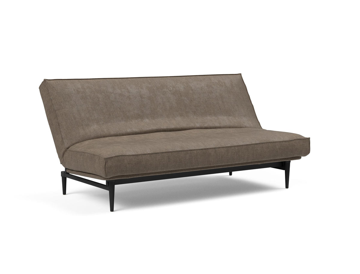 Colpus Bettsofa 140 Sharp Plus Cover Eiche schwarz mit Gestellbezug Soft Spring in 411 Esina Cedar Brown präsentiert im Onlineshop von KAQTU Design AG. Bettsofa ist von Innovation Living
