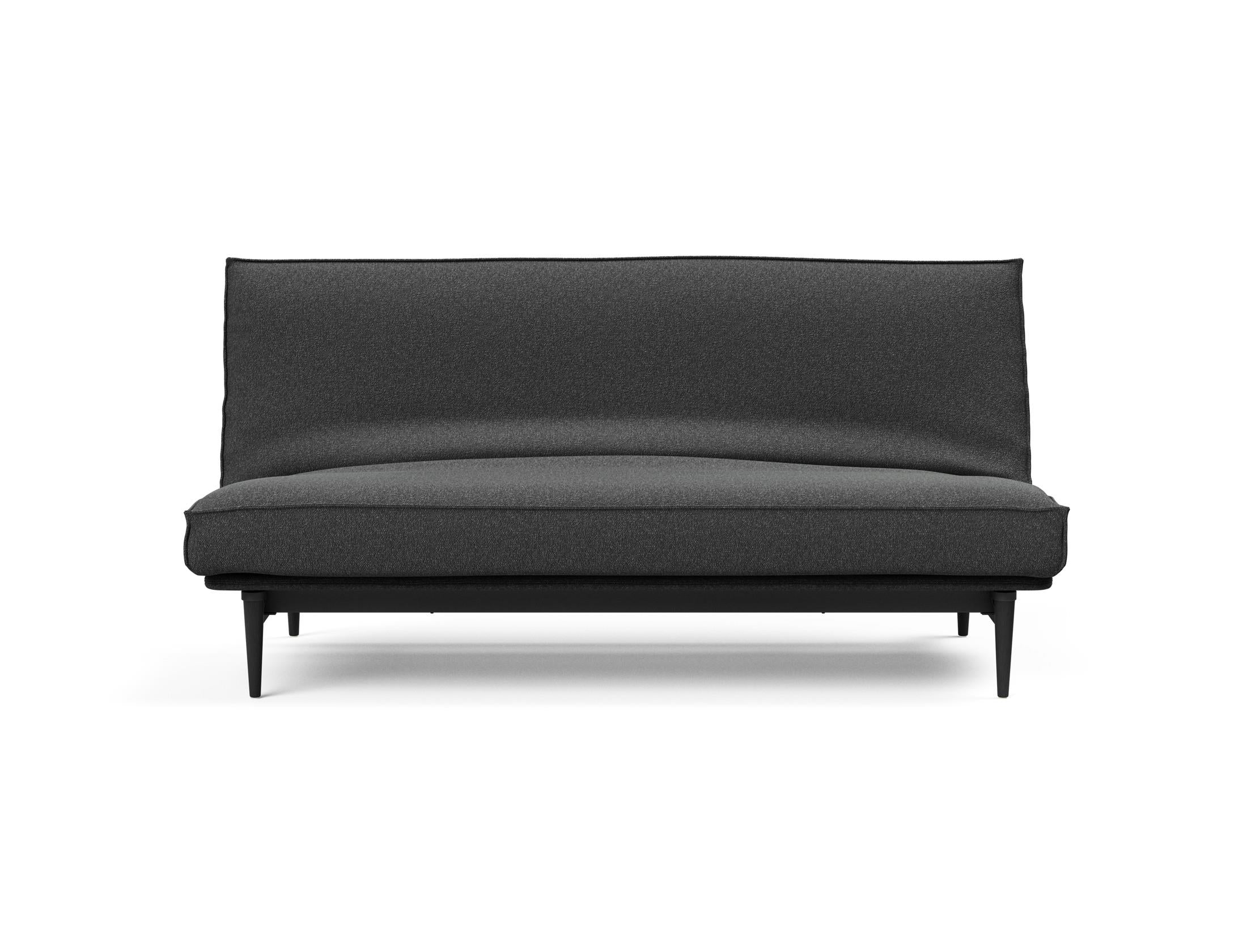Stylisches Colpus Bettsofa 140 in eleganter Eiche schwarz, mit komfortablem Soft Spring Bezug, perfekt für jedes moderne Zuhause.