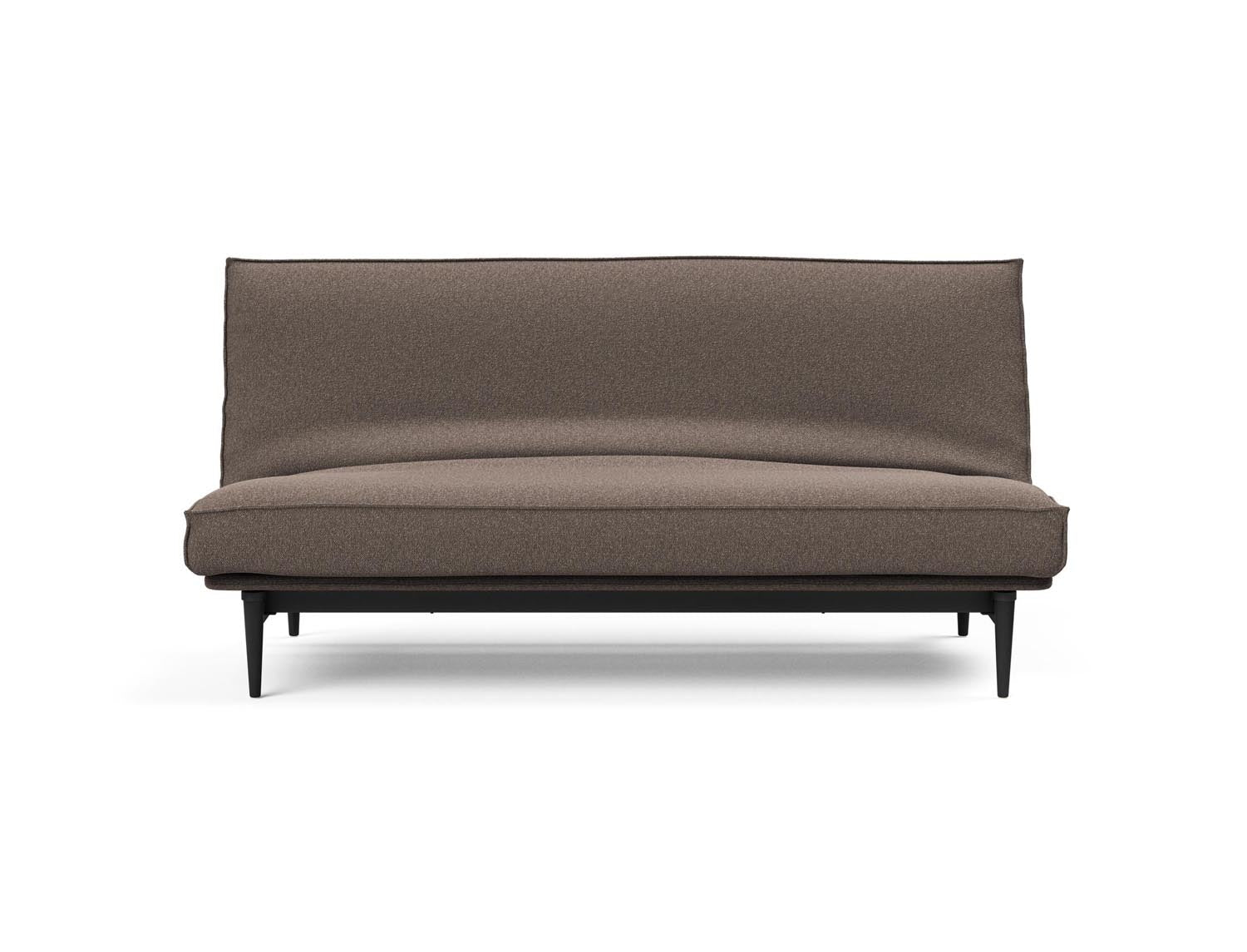 Modernes Colpus Bettsofa 140 in schwarzer Eiche, ausgestattet mit einem weichen Soft Spring Bezug für optimalen Komfort und stilvolles Wohnen.