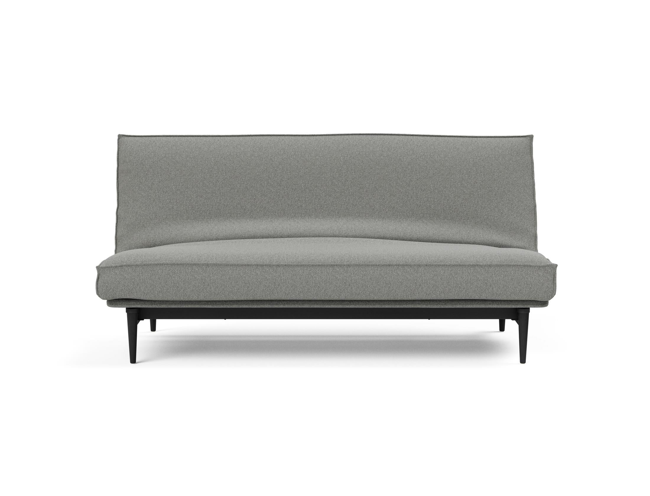 Stylisches Bettsofa Colpus 140 in schwarzer Eiche, ausgestattet mit einem weichen Soft Spring Bezug für höchsten Komfort und zeitgemäßes Design.