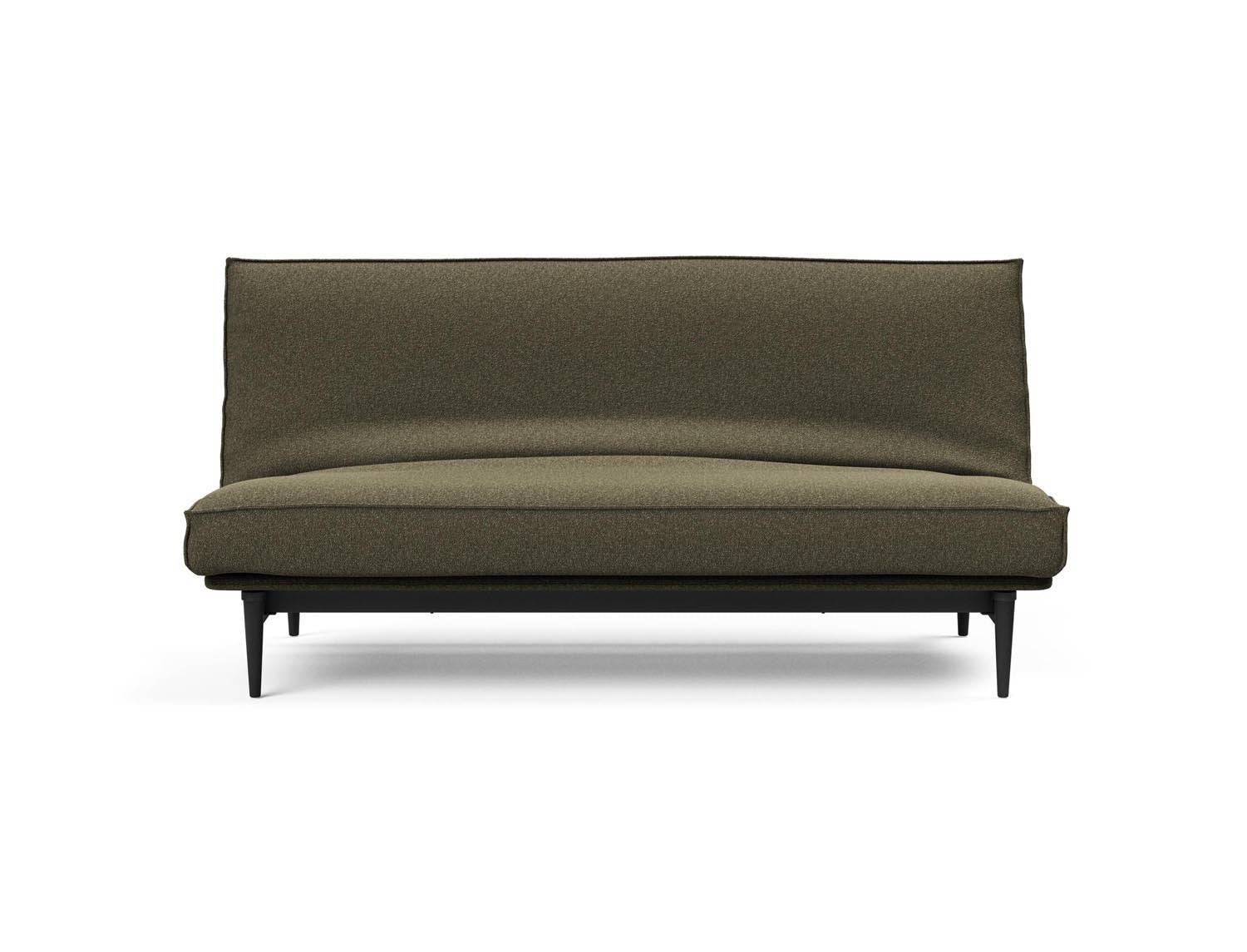 Modernes Bettsofa Colpus 140 in eleganter schwarzer Eiche, ideal für stilvolle Wohnräume und entspannende Nächte.