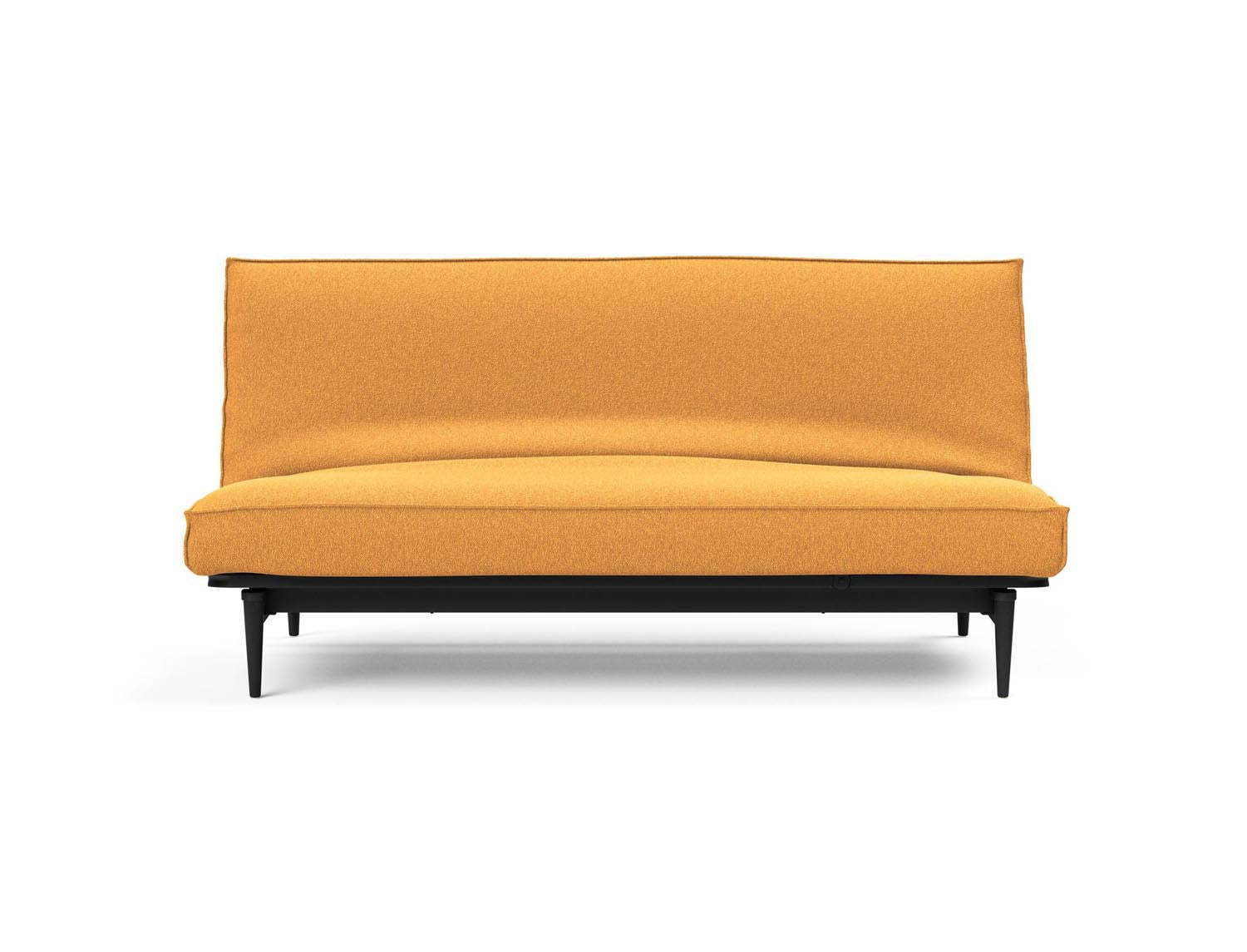 Stylisches Colpus Bettsofa 140 in eleganter Eiche schwarz, ideal für kleine Räume. Hochwertige Soft Spring Polsterung für optimalen Komfort.