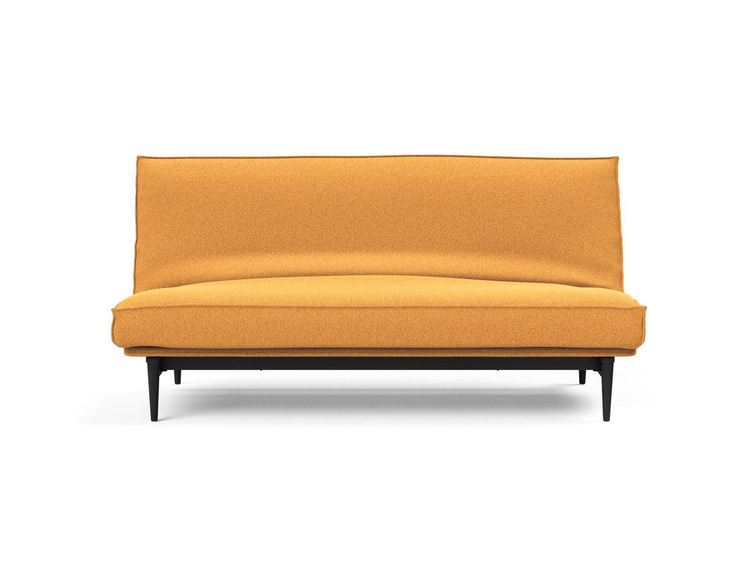 Stylisches Bettsofa Colpus 140 in schwarzer Eiche, ausgestattet mit Soft Spring Bezug, perfekt für gemütliche Abende und Gästezimmer.