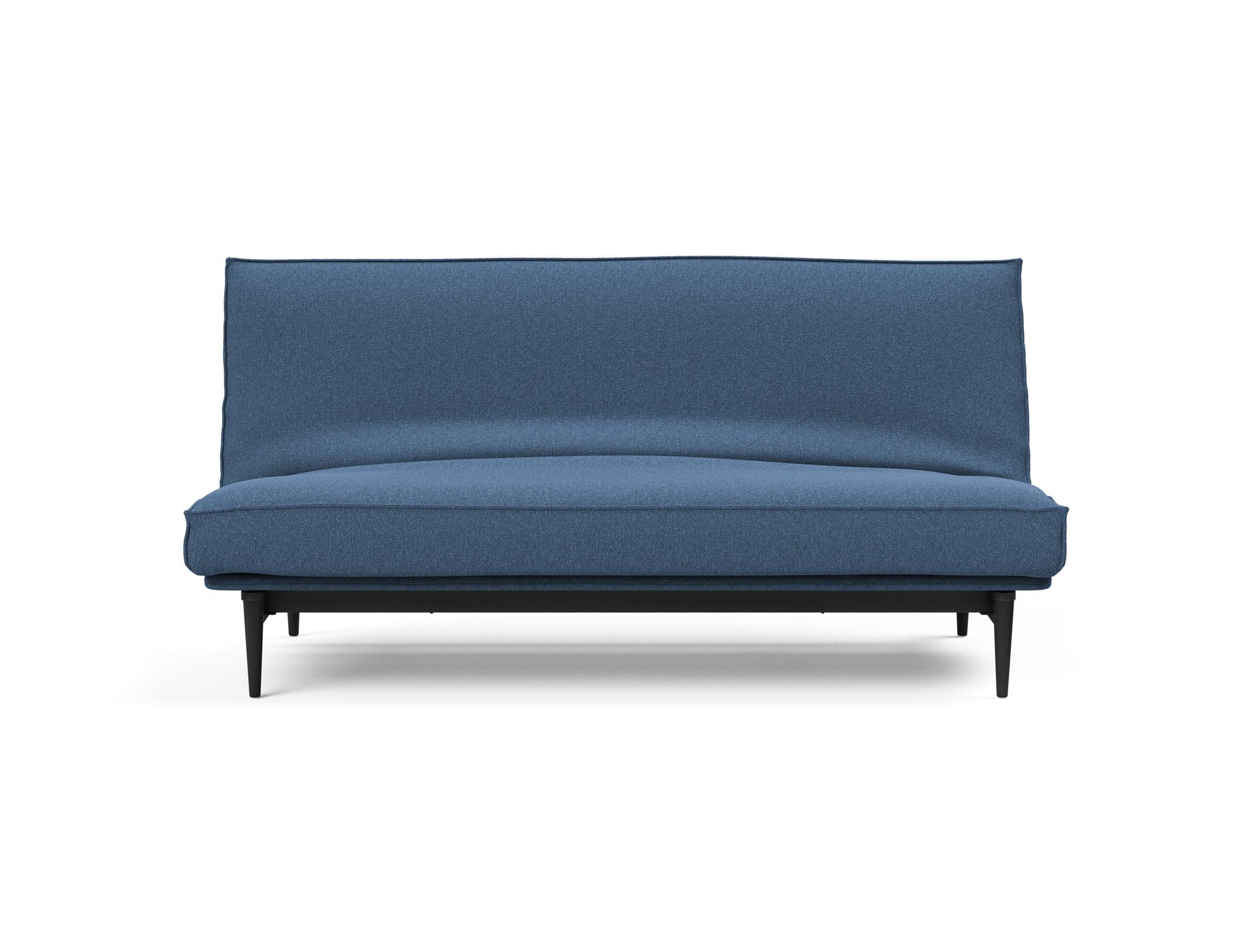 Modernes Bettsofa Colpus 140 in eleganter schwarzer Eiche, ideal für stilvolle Wohnräume und als komfortable Schlafgelegenheit.