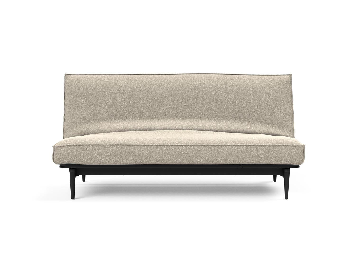 Stylisches Colpus Bettsofa 140 in Schwarz mit Eiche, ideal für kleine Räume. Komfortable Soft Spring Polsterung für gemütliche Abende.