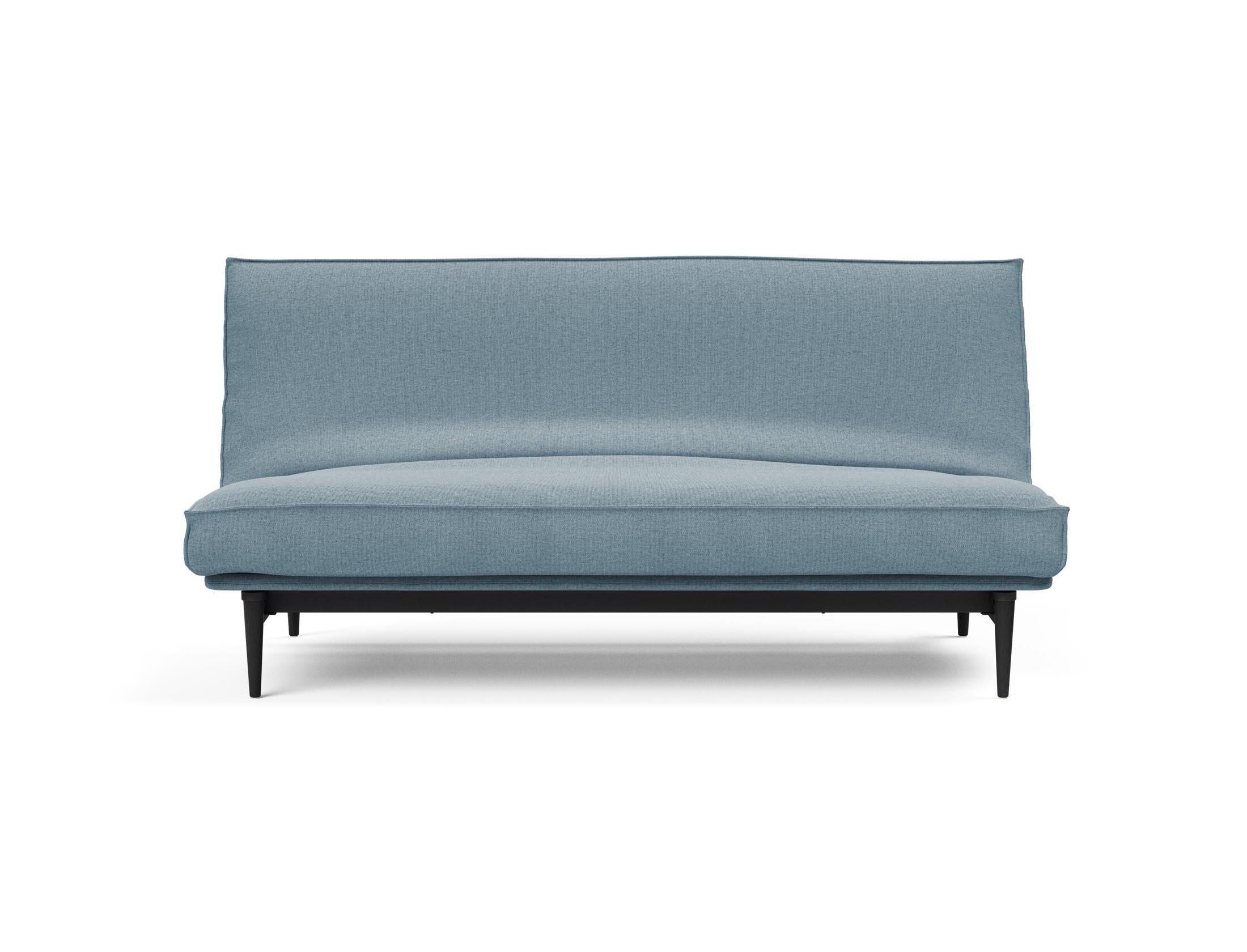 Stylisches Bettsofa Colpus 140 in eleganter schwarzer Eiche, ideal für entspannte Abende und vielseitige Wohnlösungen.