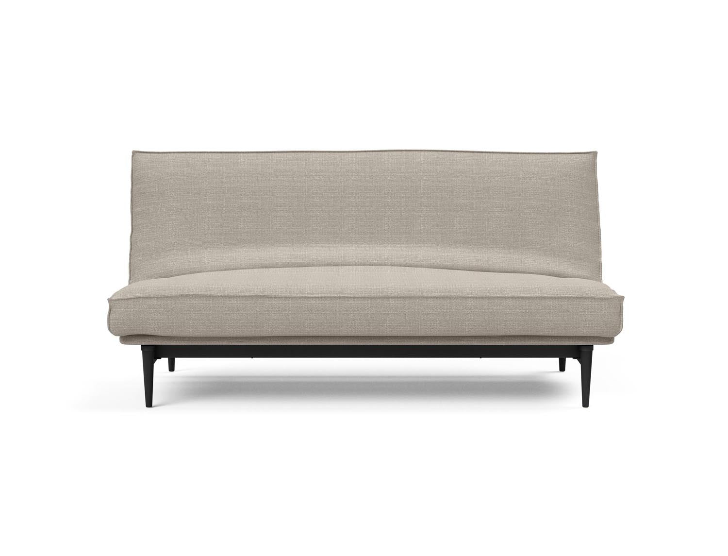 Stylisches Colpus Bettsofa in schwarzer Eiche, ideal für kleine Räume, bietet Komfort und Funktionalität für Tag und Nacht.